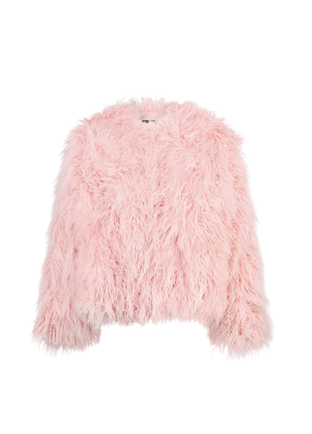 Good Fluff Faux Mongolian Jacket - Baby Pink