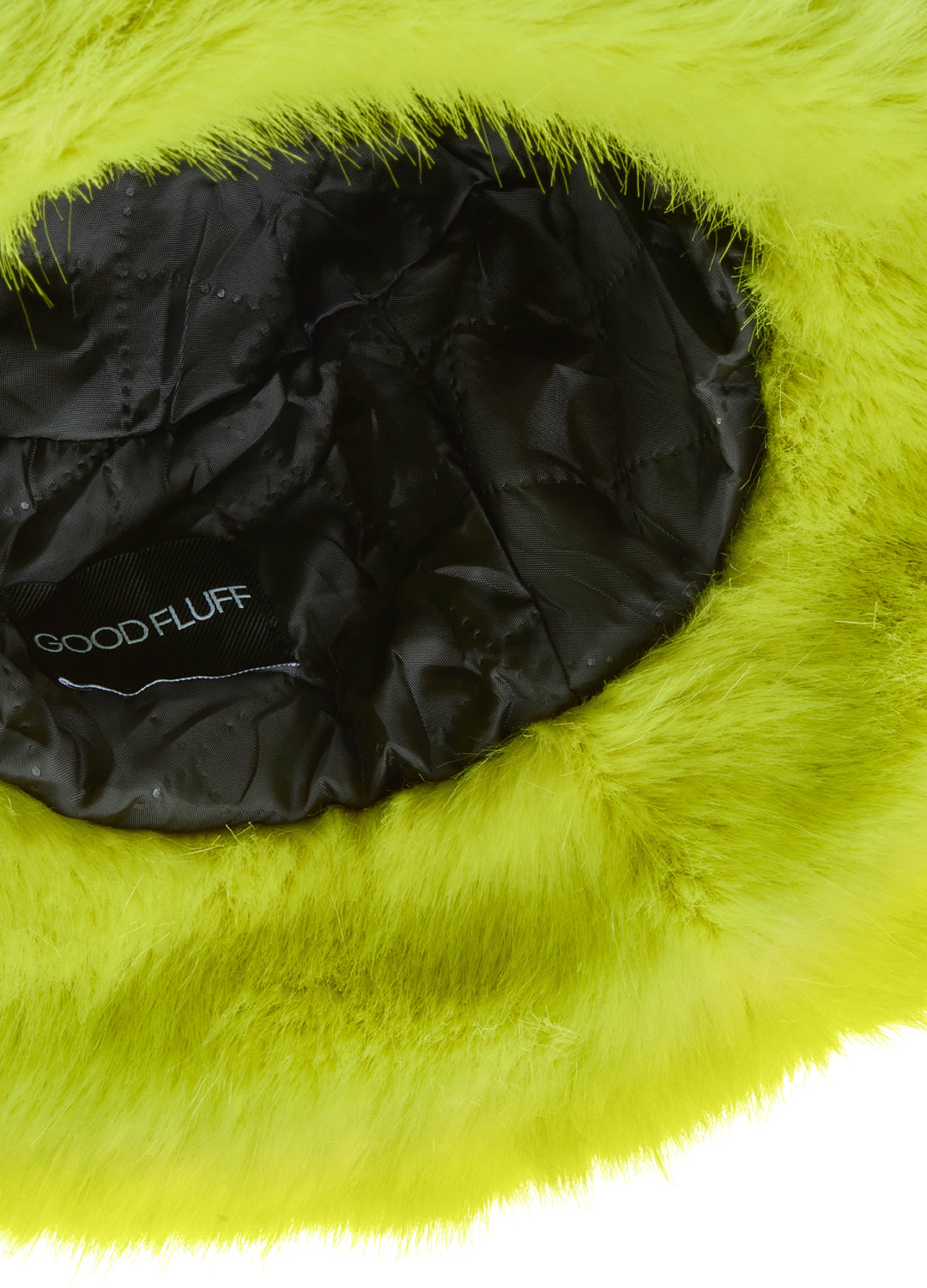 Good Fluff Faux Fur Long Fluffy Bucket Hat  - Pale Green