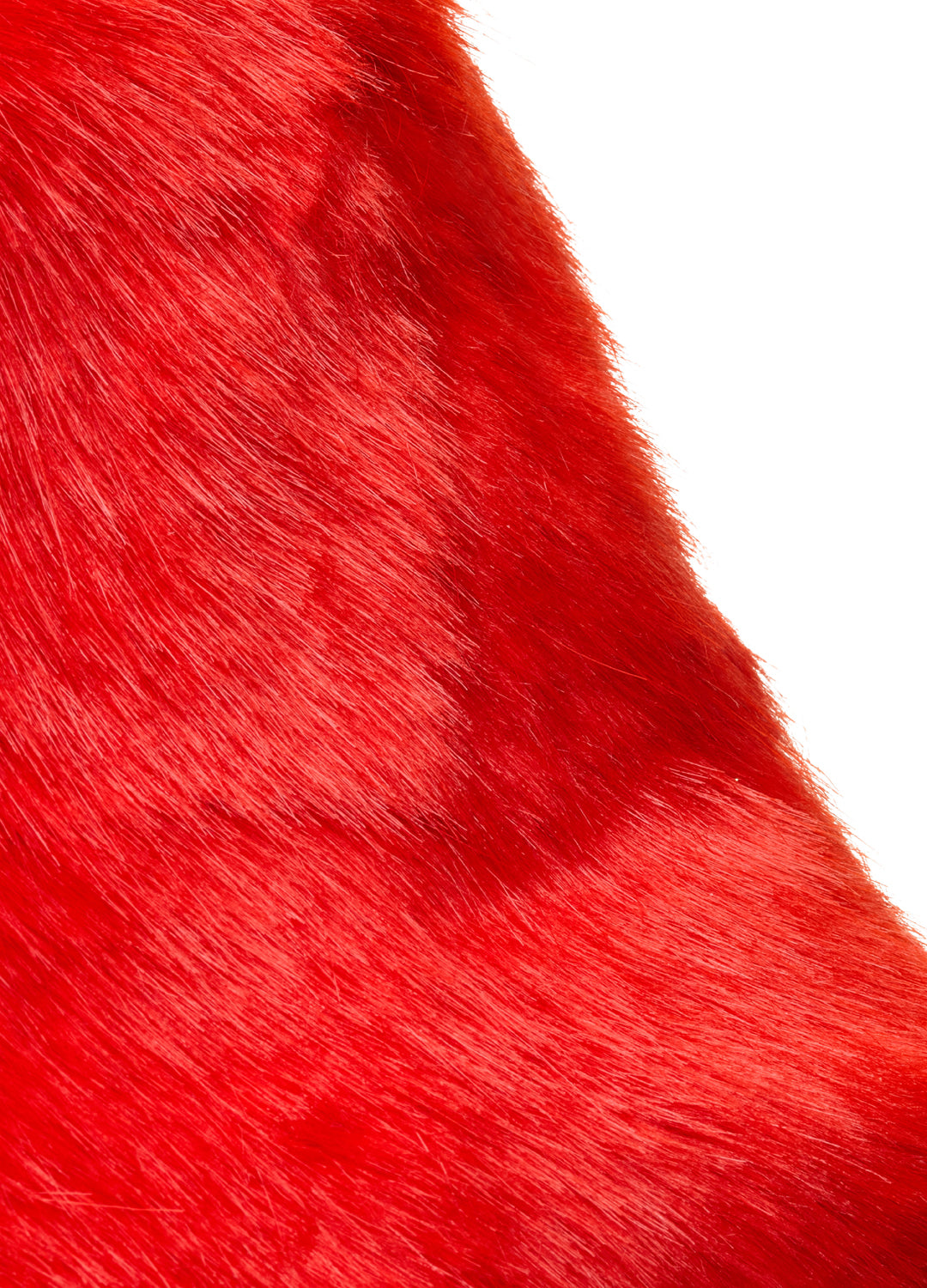 Good Fluff Faux Fur Long Fluffy Bucket Hat - Bright Red