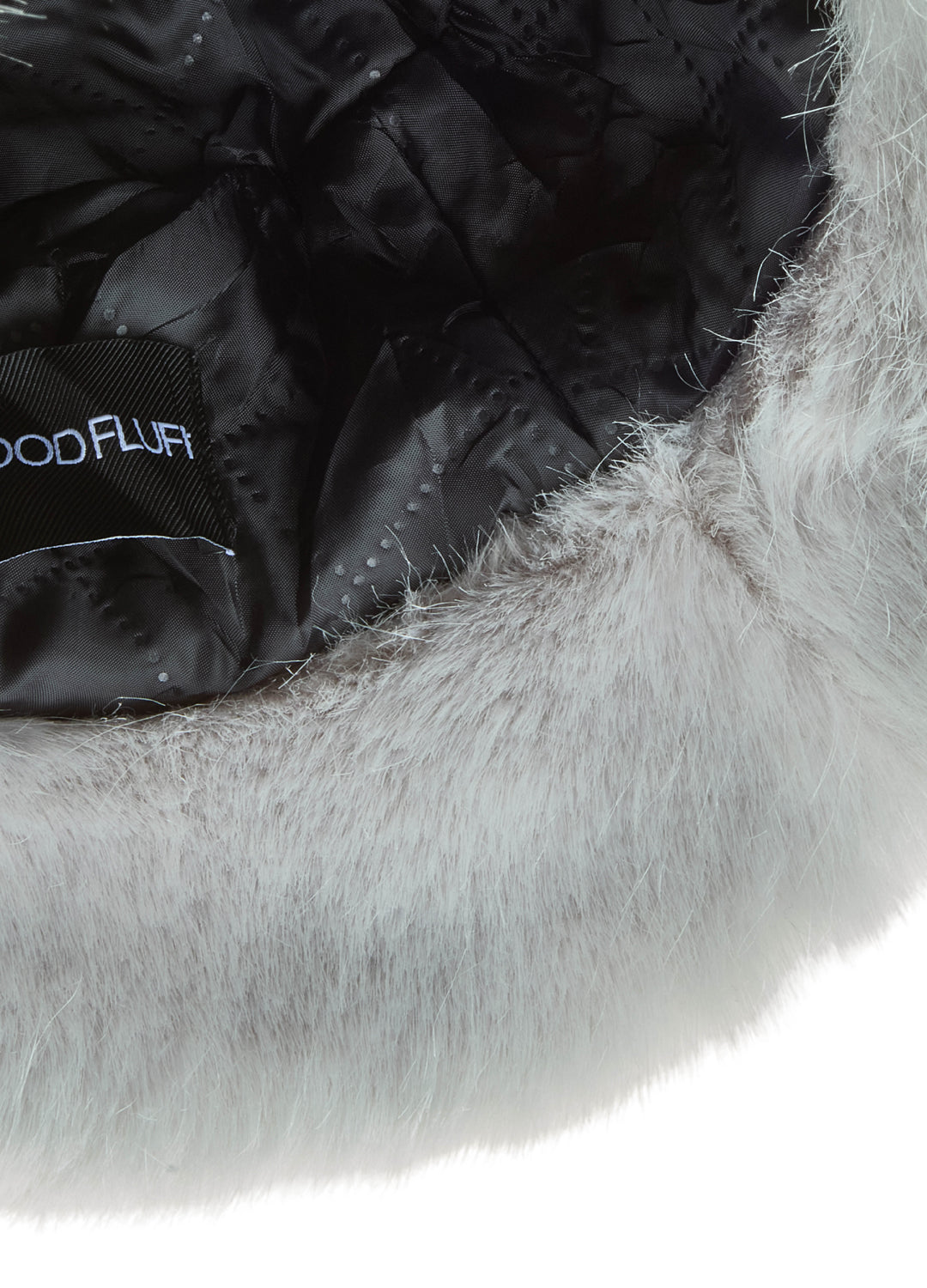 Good Fluff Faux Fur Long Fluffy Bucket Hat - Light Grey