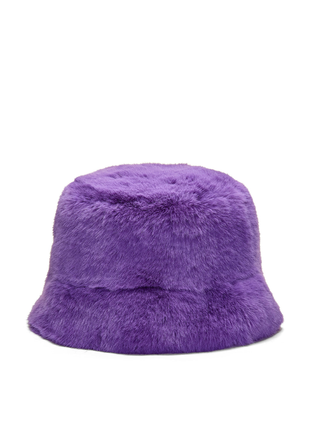 Good Fluff Faux Fur Long Fluffy Bucket Hat - Deep Purple
