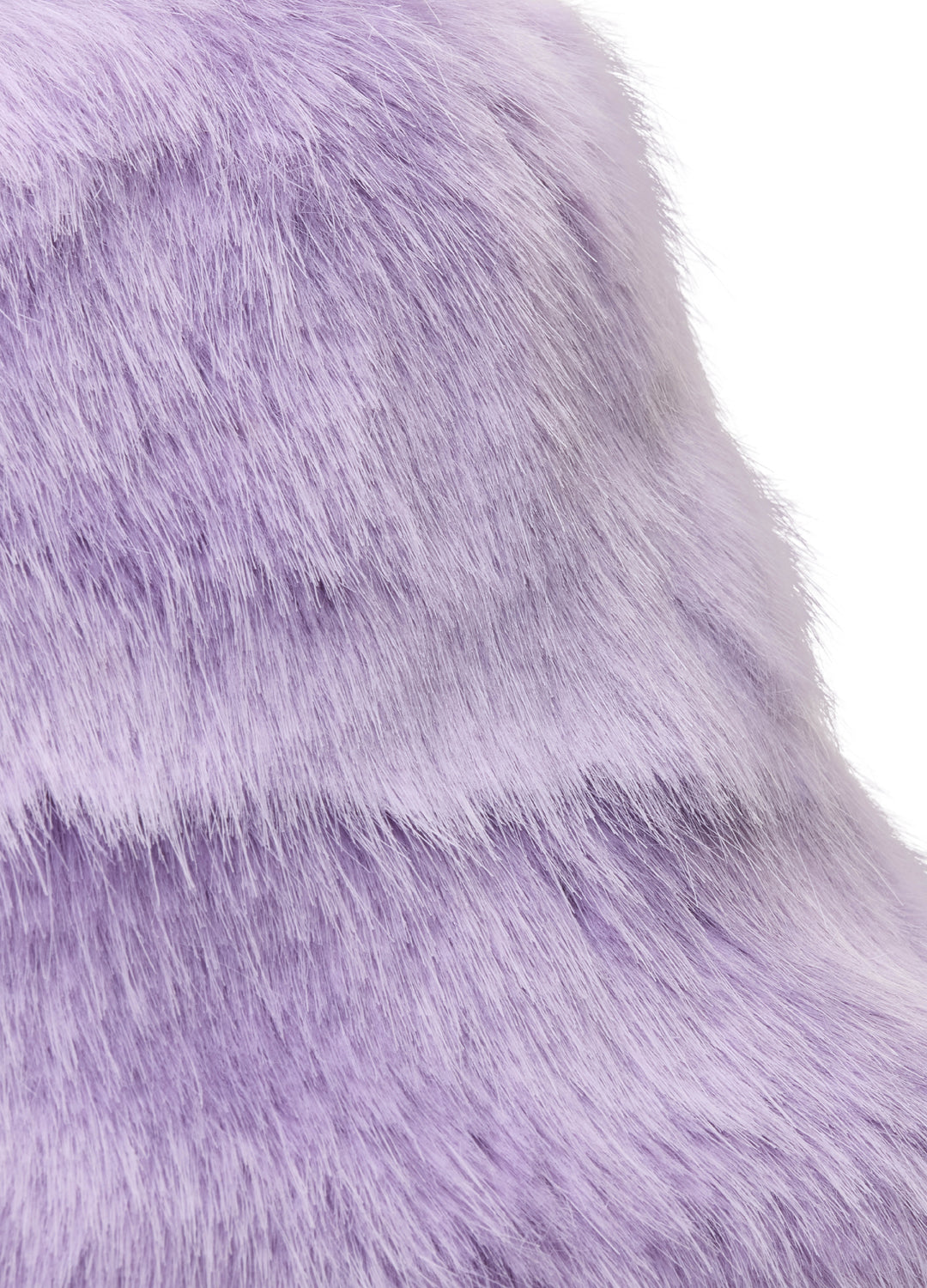 Good Fluff Faux Fur Long Fluffy Bucket Hat - Light Purple