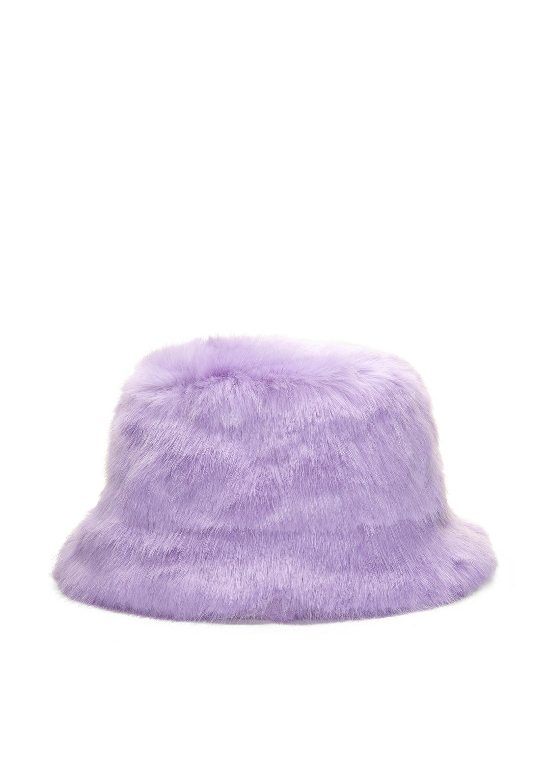 Good Fluff Faux Fur Long Fluffy Bucket Hat - Light Purple