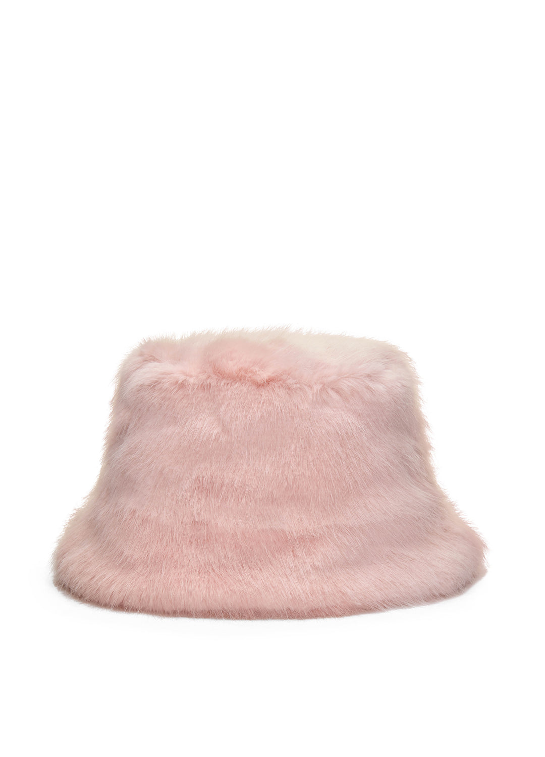 Good Fluff Faux Fur Long Fluffy Bucket Hat - Light Pink