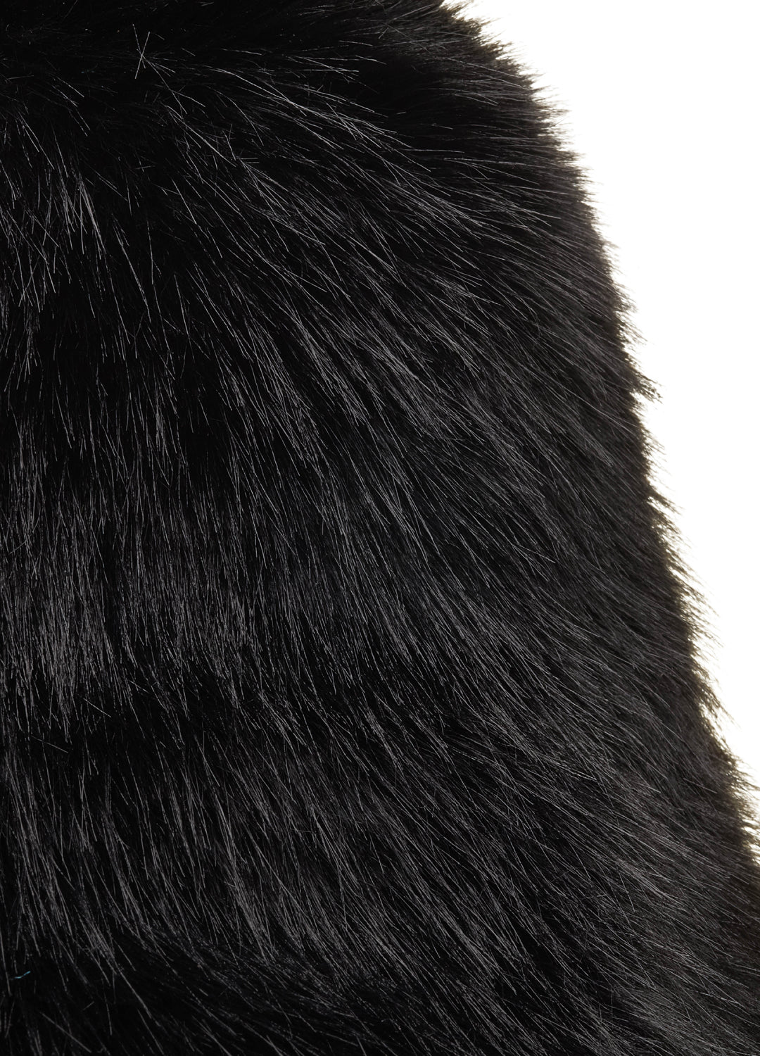 Good Fluff Faux Fur Long Fluffy Bucket Hat  - Black