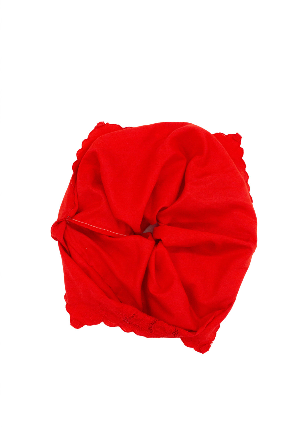 Delphi Eva Reworked Vintage Scrunchie - Red