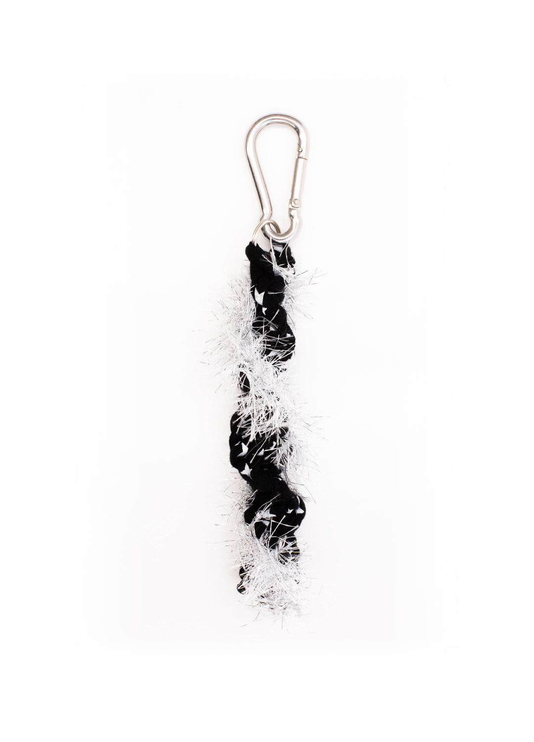 Sloe Mosey Rope Bag Charm - Black + Silver