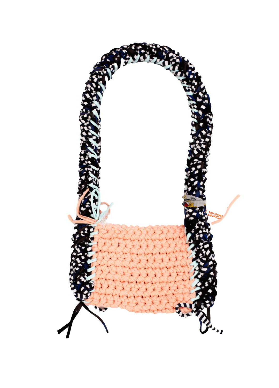 Sloe Mosey Angelica Bag - Salmon + Black