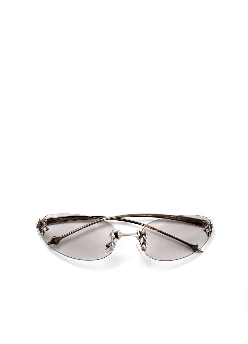 Zen Silver Sunglasses - Y2k Style, Clubwear, Festival | Good Fluff