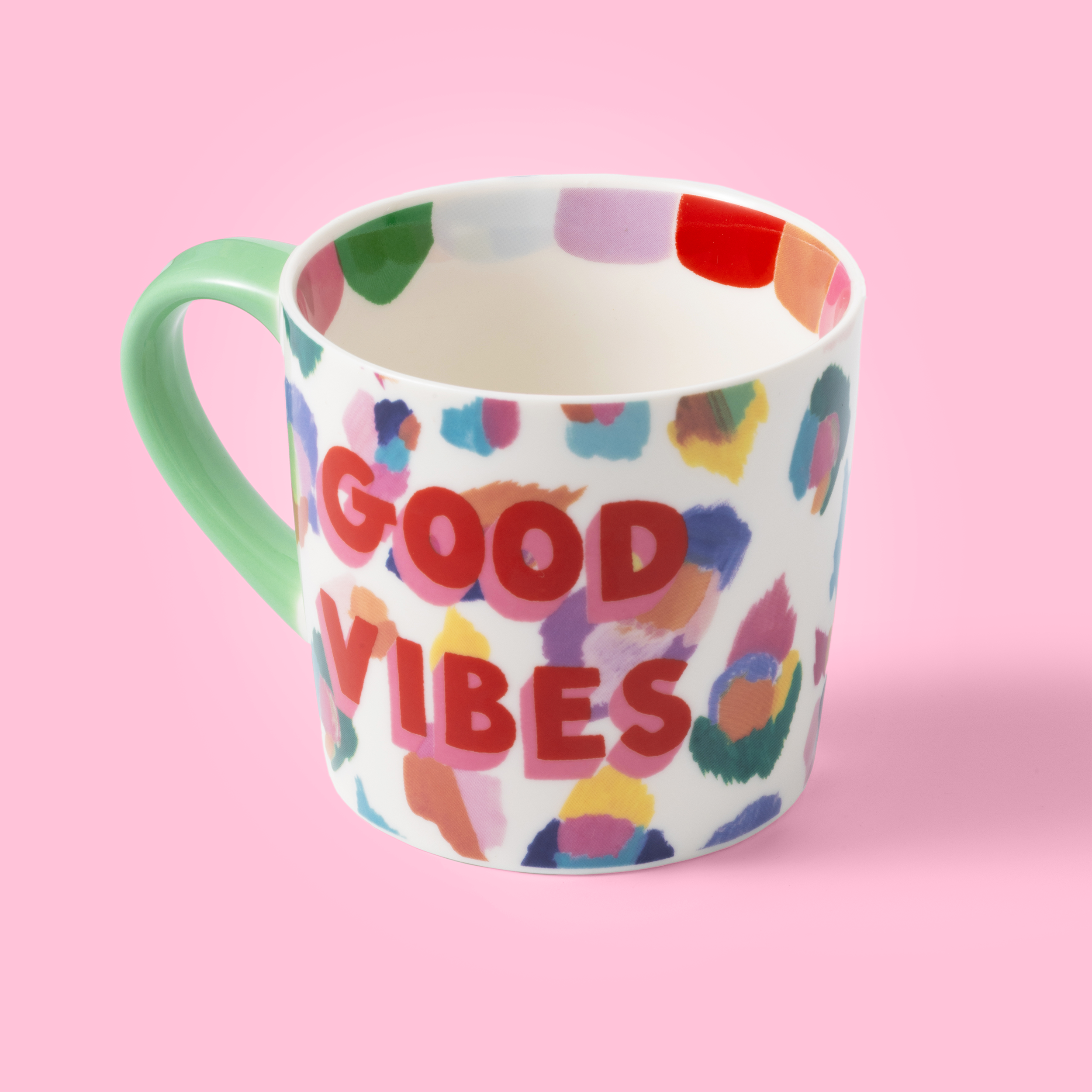 Eleanor Bowmer Mug - Good Vibes Painted Leopard