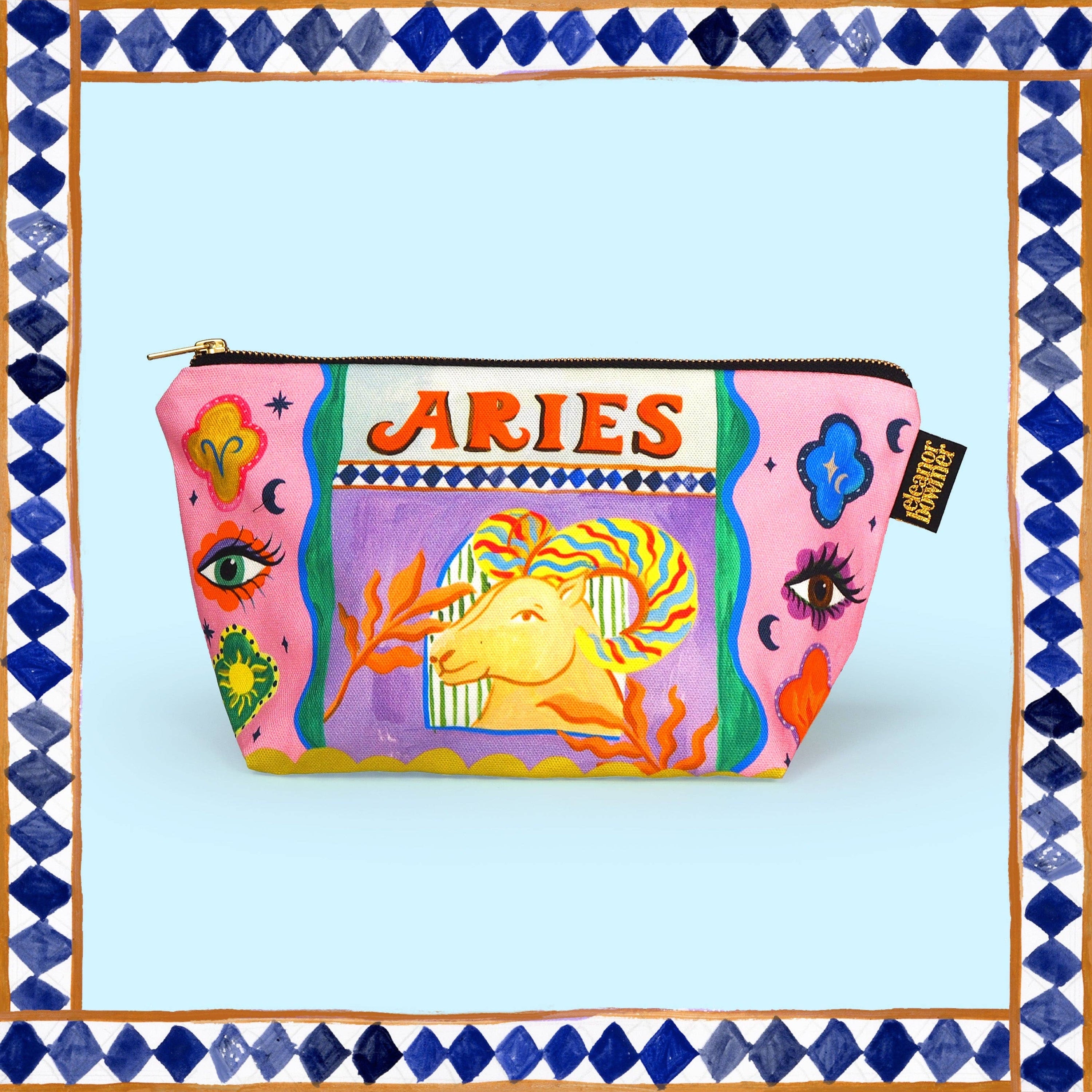 Eleanor Bowmer Zodiac Zip Bag - Aries