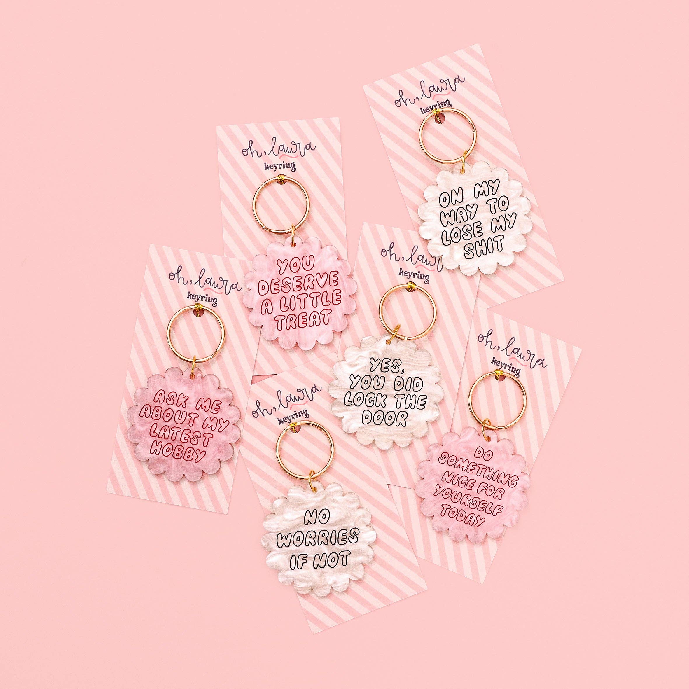 'You deserve a little treat' Keytag