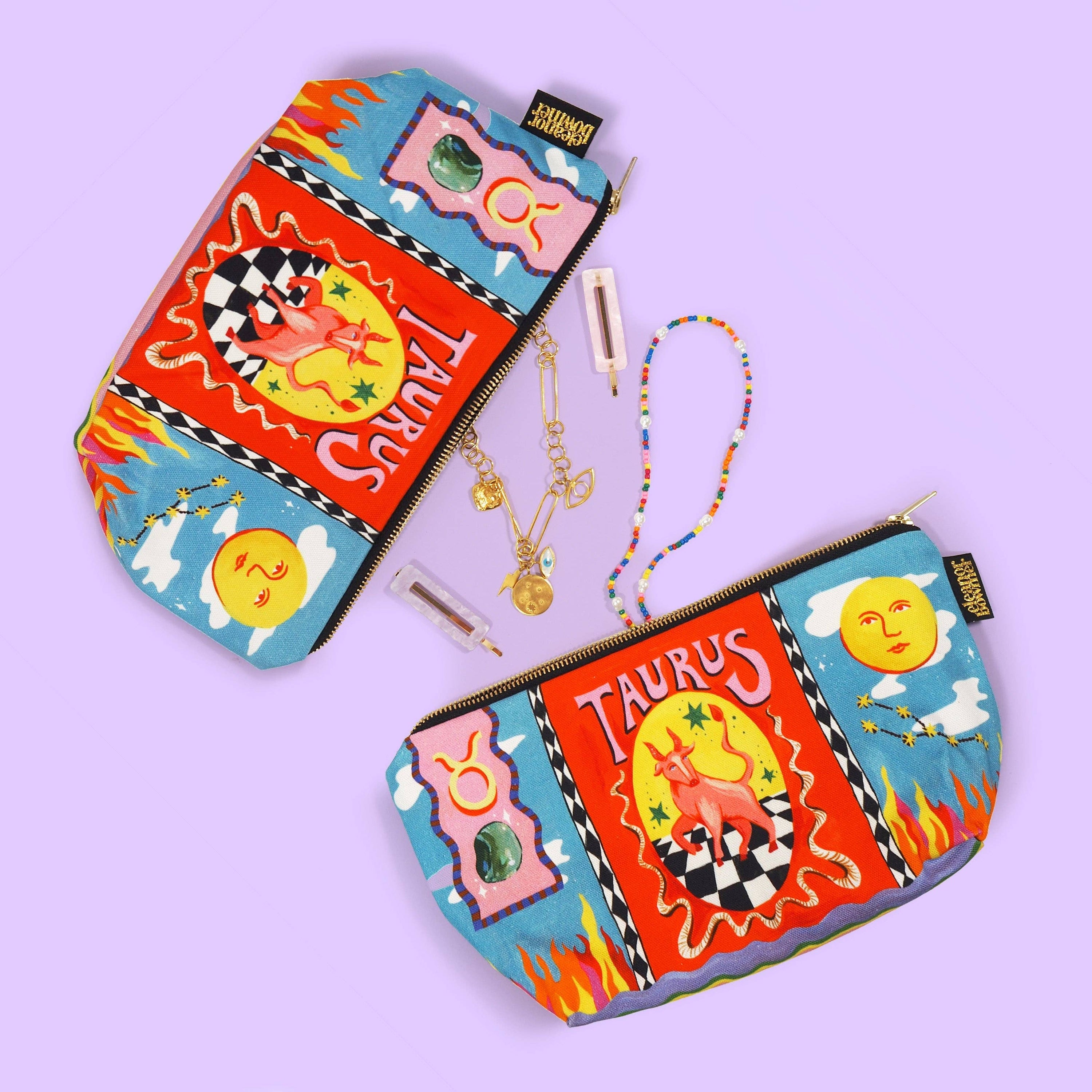 Eleanor Bowmer Zodiac Zip Bag - Taurus