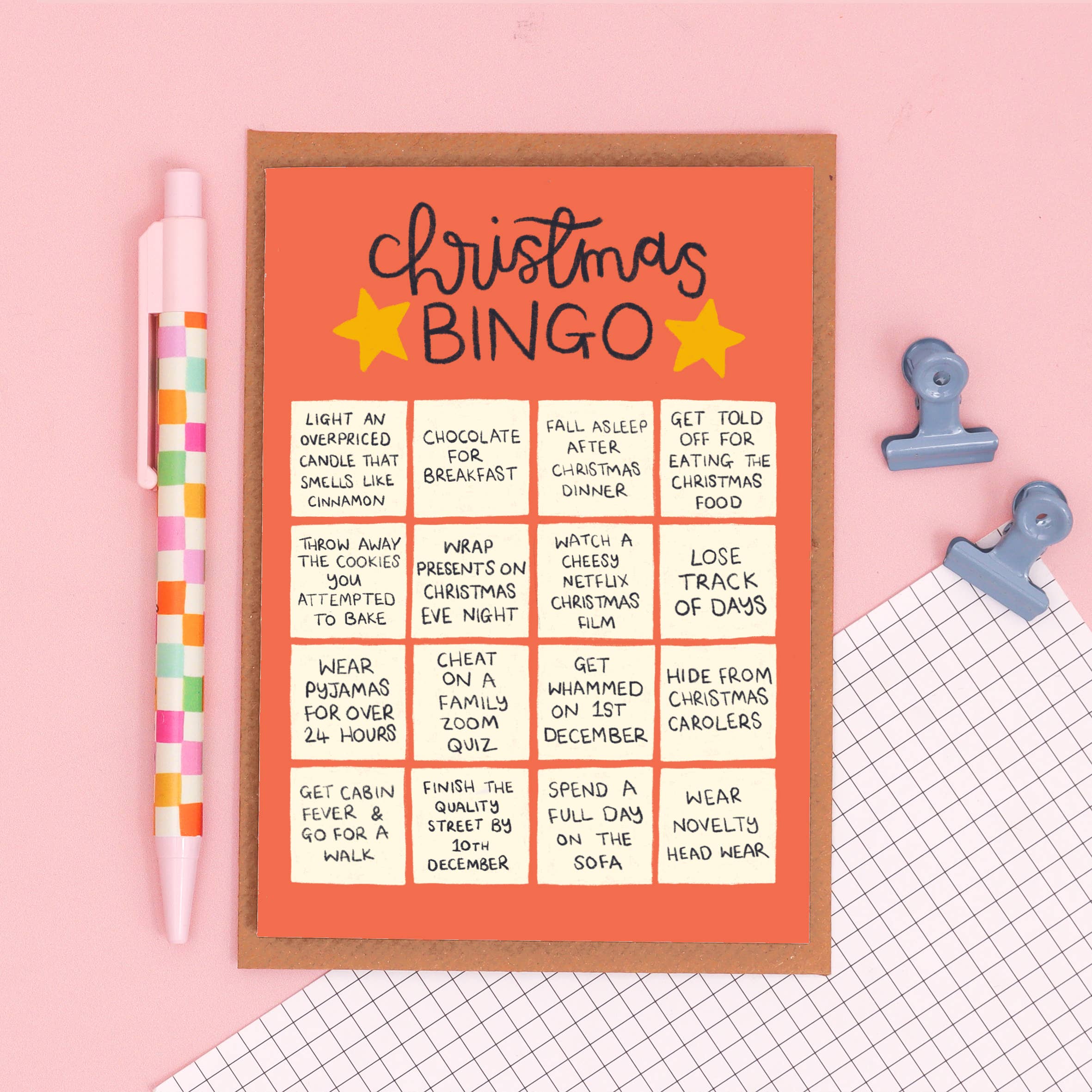 Christmas Bingo - Christmas Card