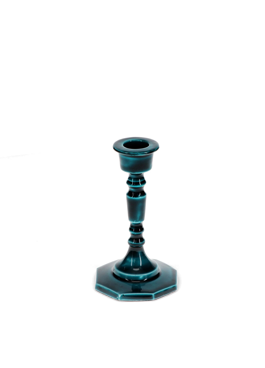 Enamel Candlestick (13cm) - Blue