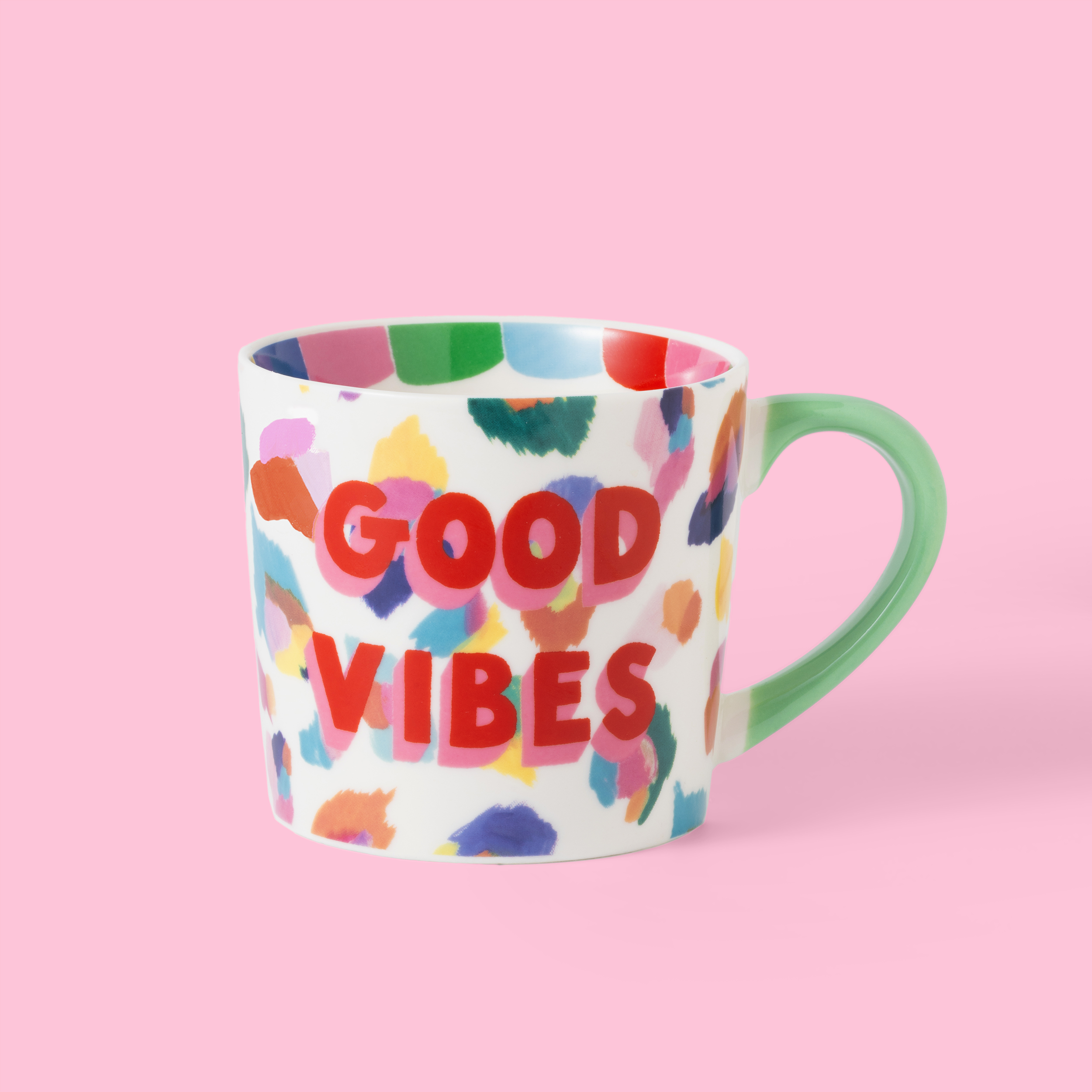 Eleanor Bowmer Mug - Good Vibes Painted Leopard