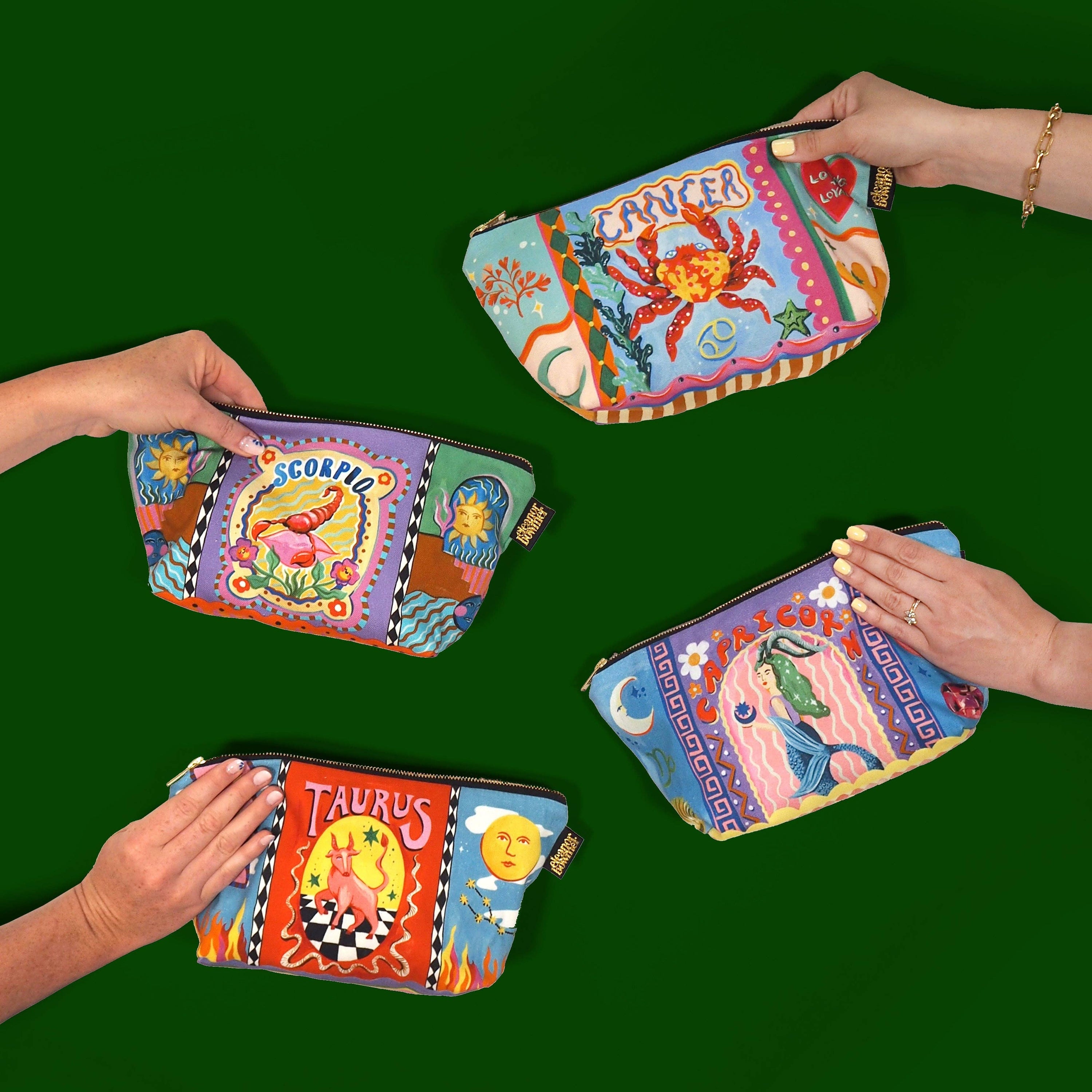 Eleanor Bowmer Zodiac Zip Bag - Taurus