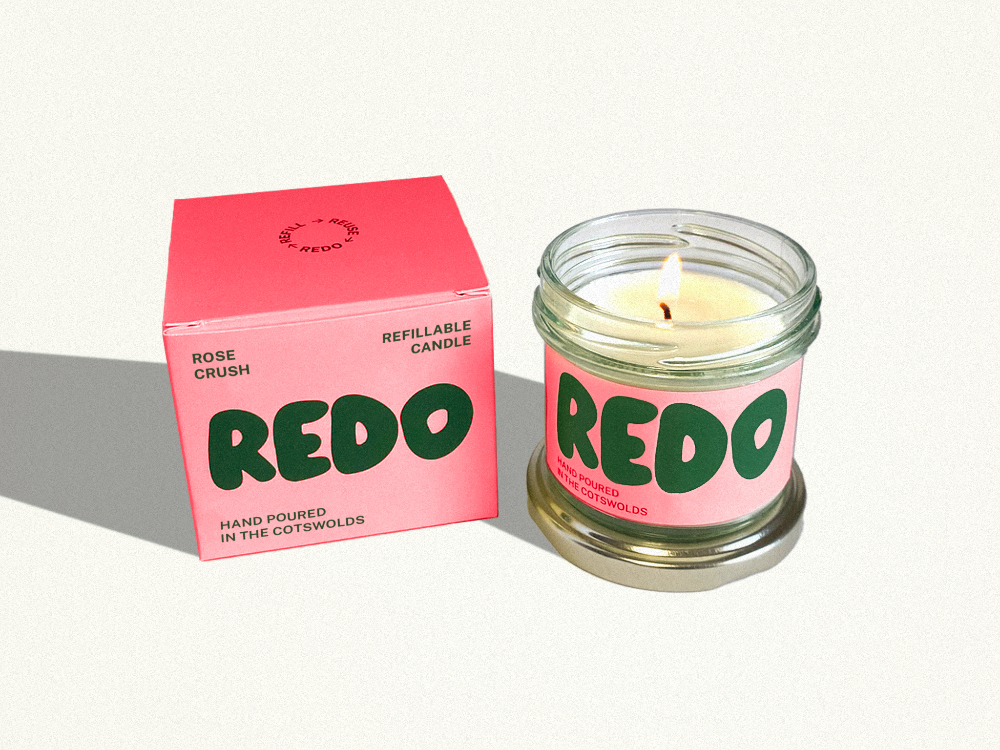 Redo Candle Co. Rose, Damson, Patchouli