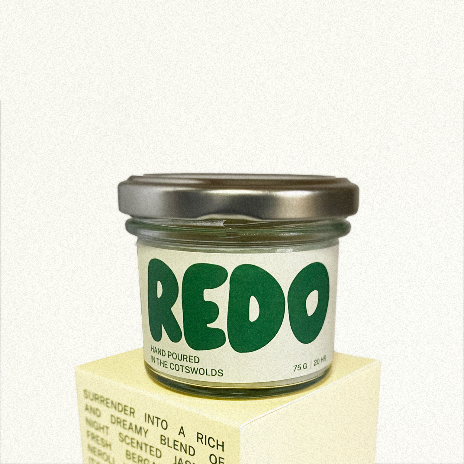 Redo Candle Co. Jasmine, Bergamot, Neroli
