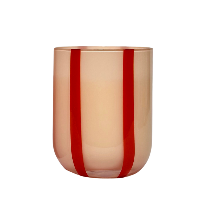 Maegen Atina Glassware - Pink & Red