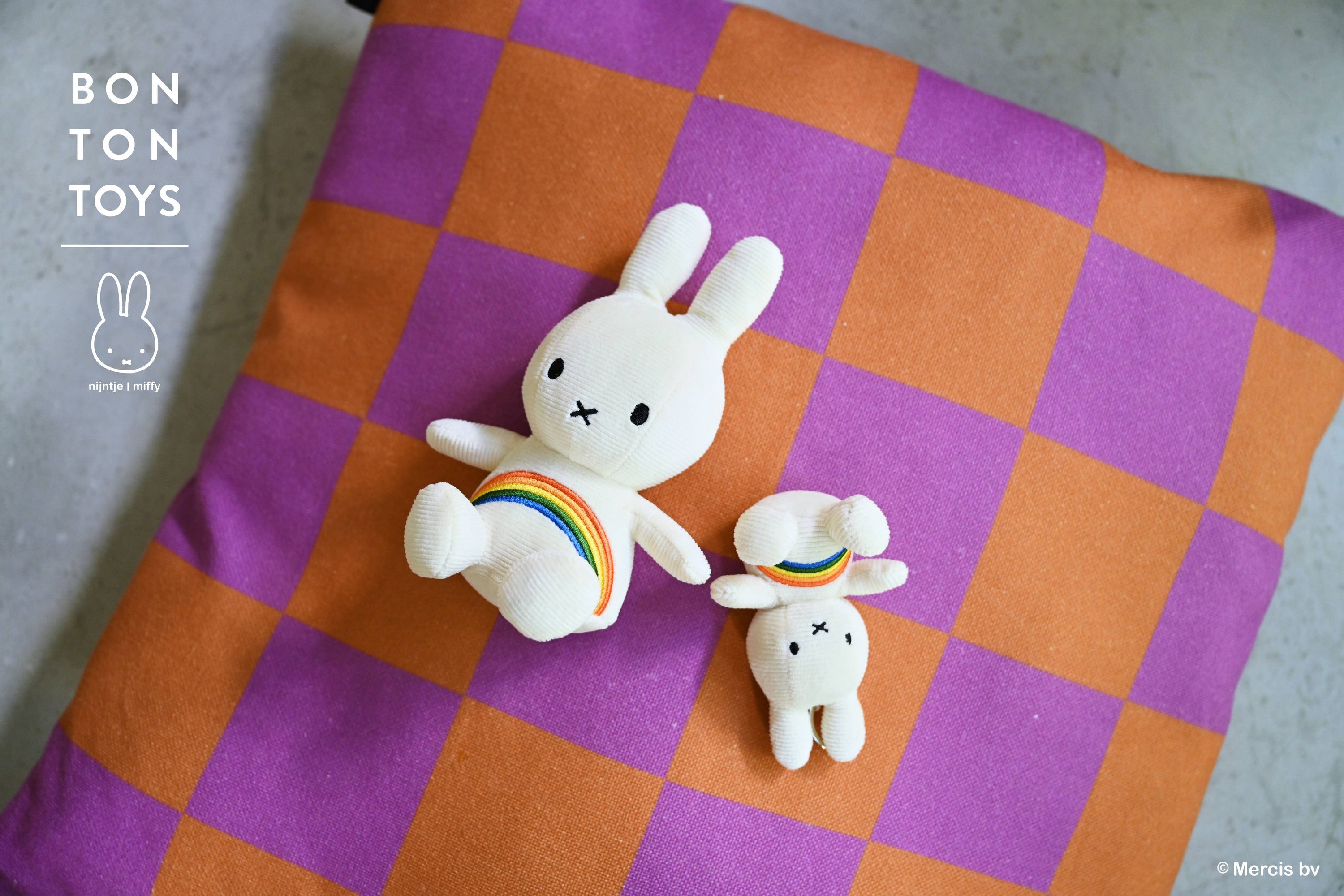 Miffy Corduroy Rainbow Keyring