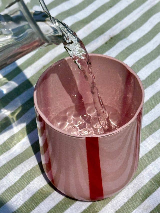 Maegen Atina Glassware - Pink & Red