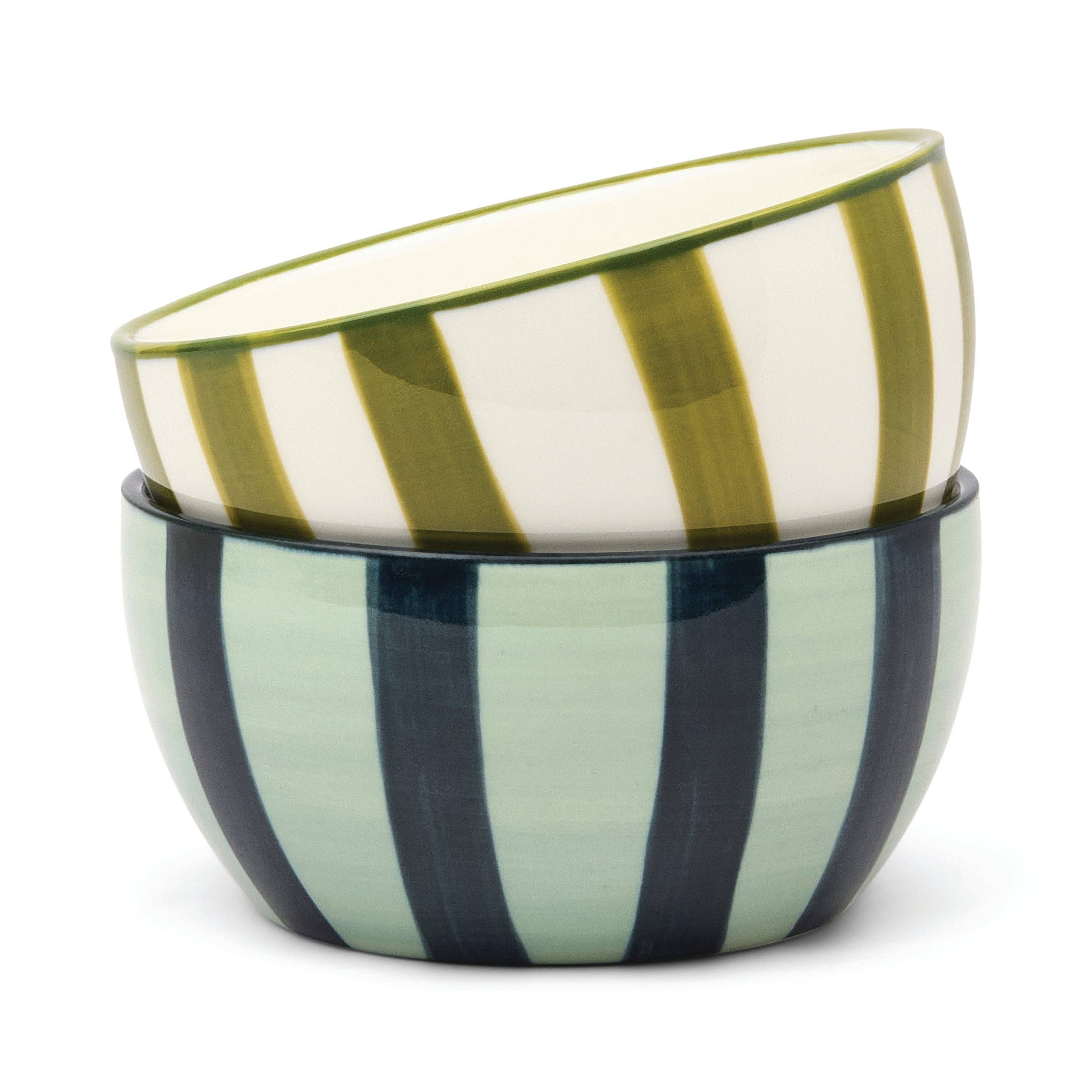 Dipping Bowls - Olive & Blue