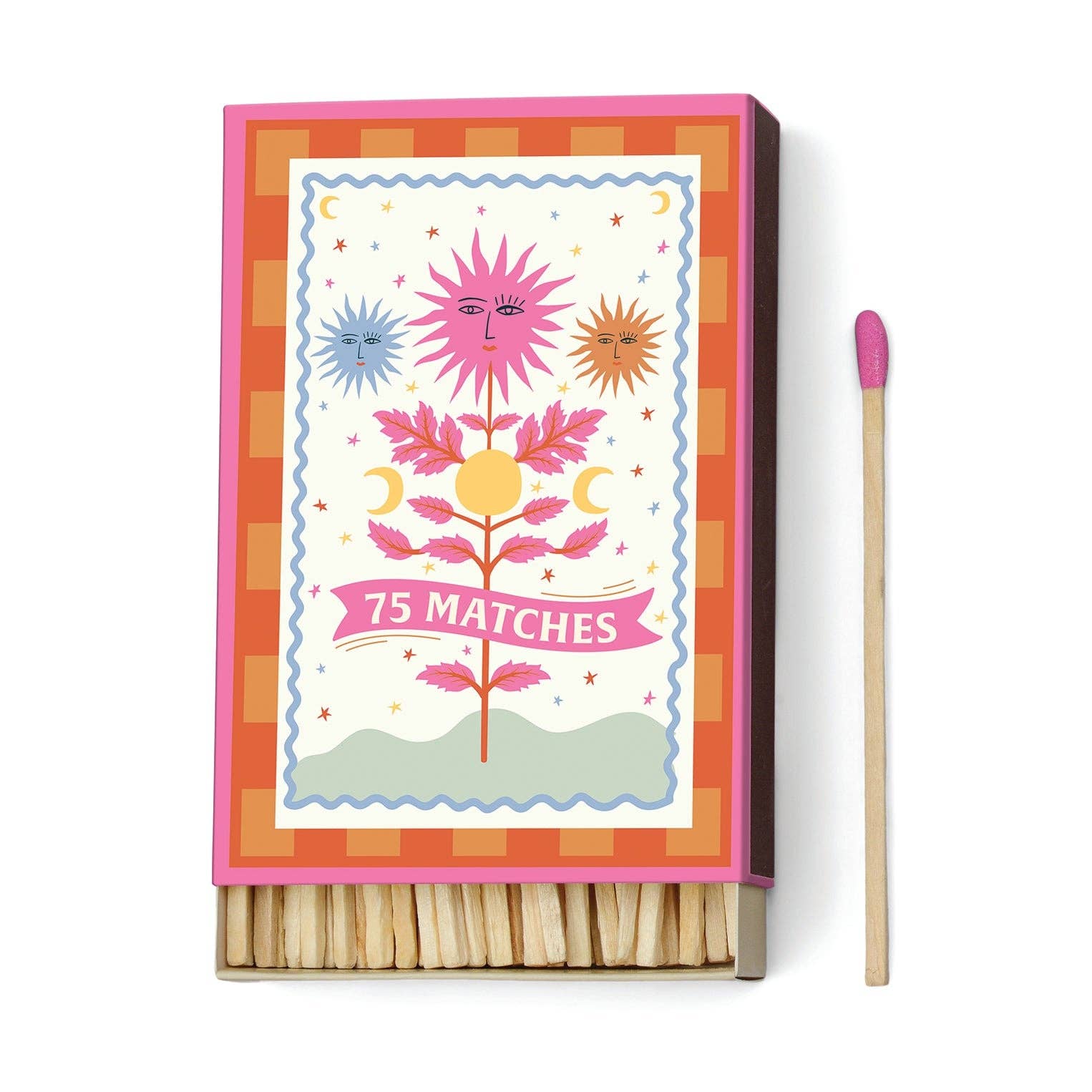 Boxed Matches - Floral Sun