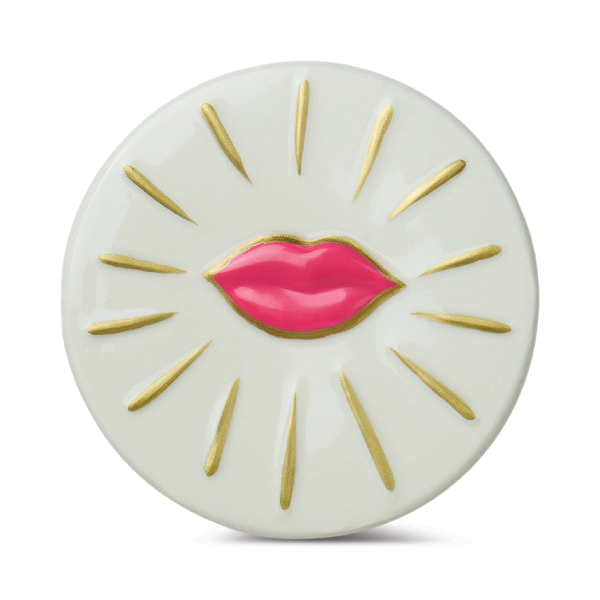 Paddywax Charmed Smoked Cherry Glass Lips Soy Wax Candle
