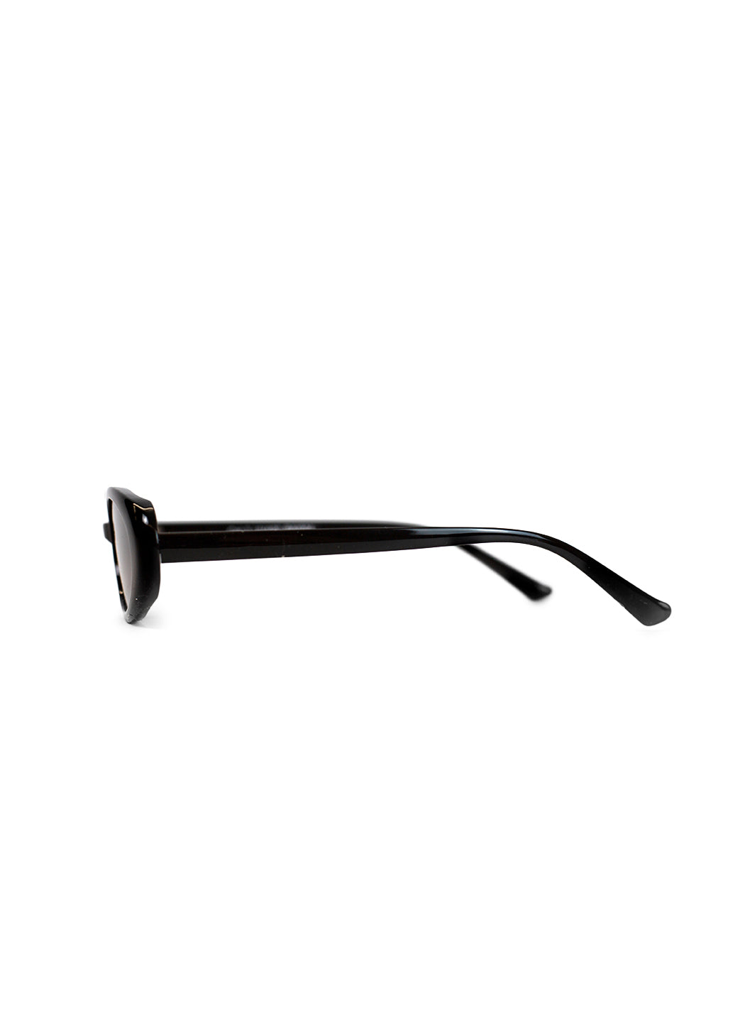 Black sunglasses on a white background