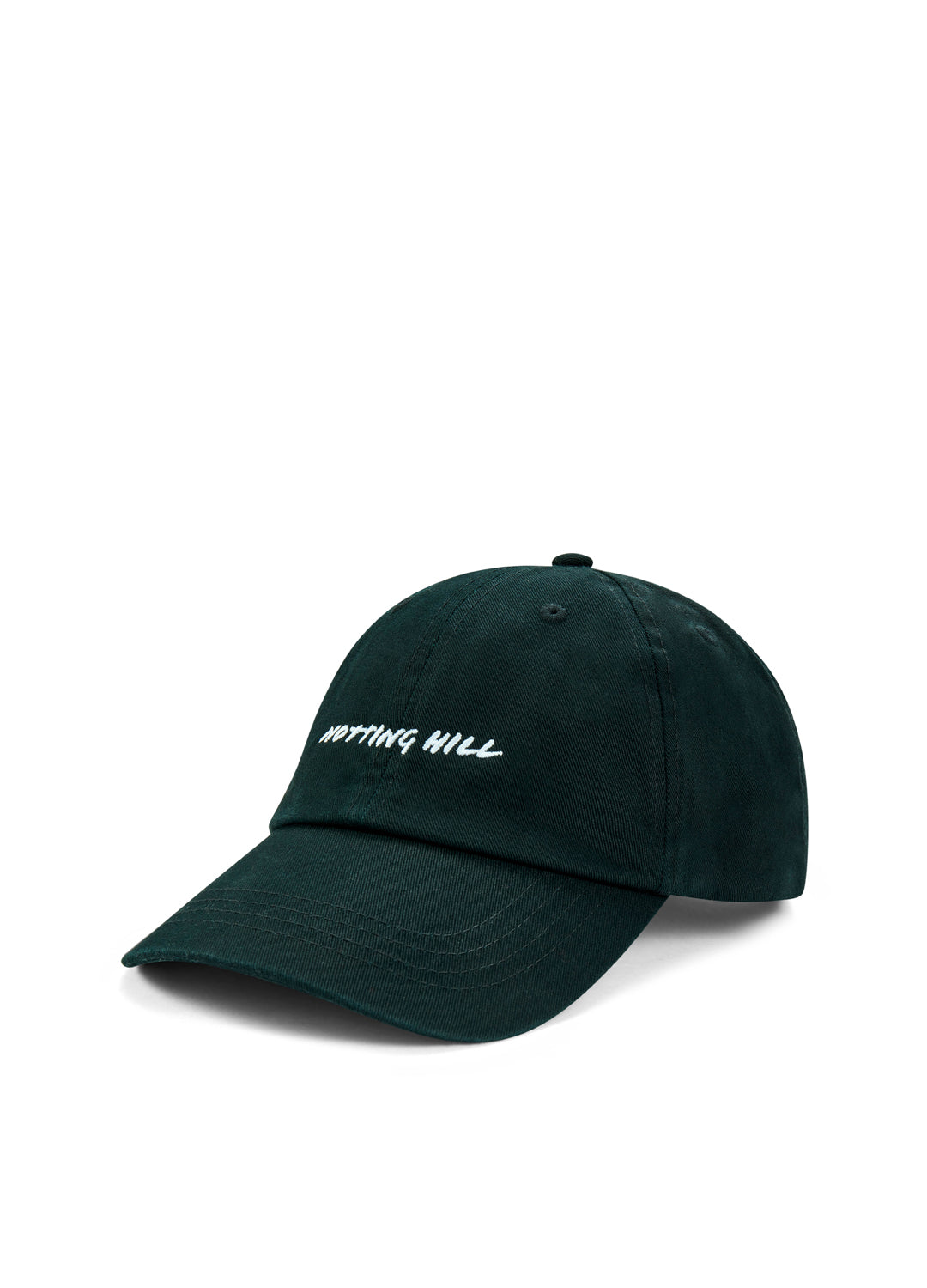Black cotton baseball cap with "Notting Hill" embroidery - GOOD FLUFF