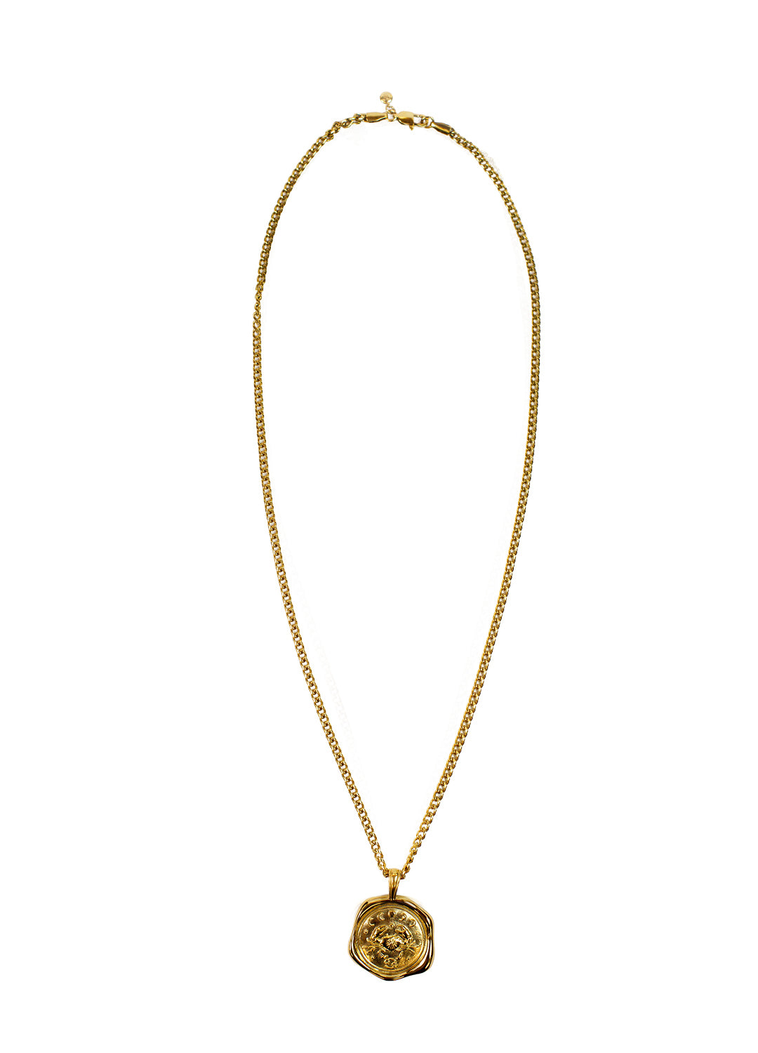 Gold Zodiac Medallion Necklace