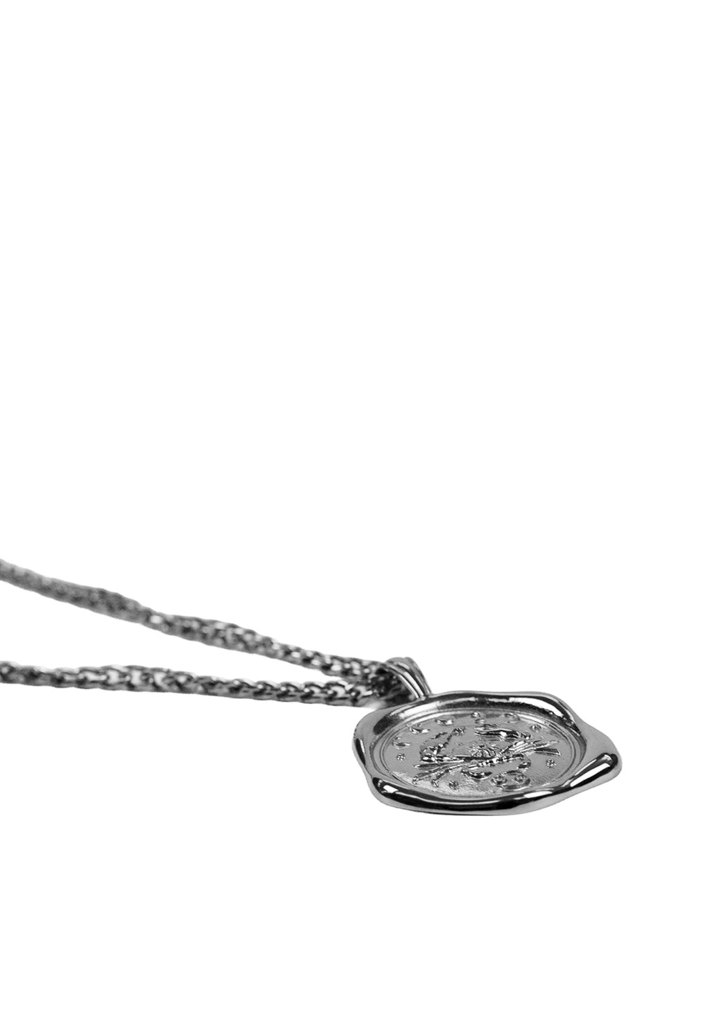 Silver Zodiac Medallion Necklace