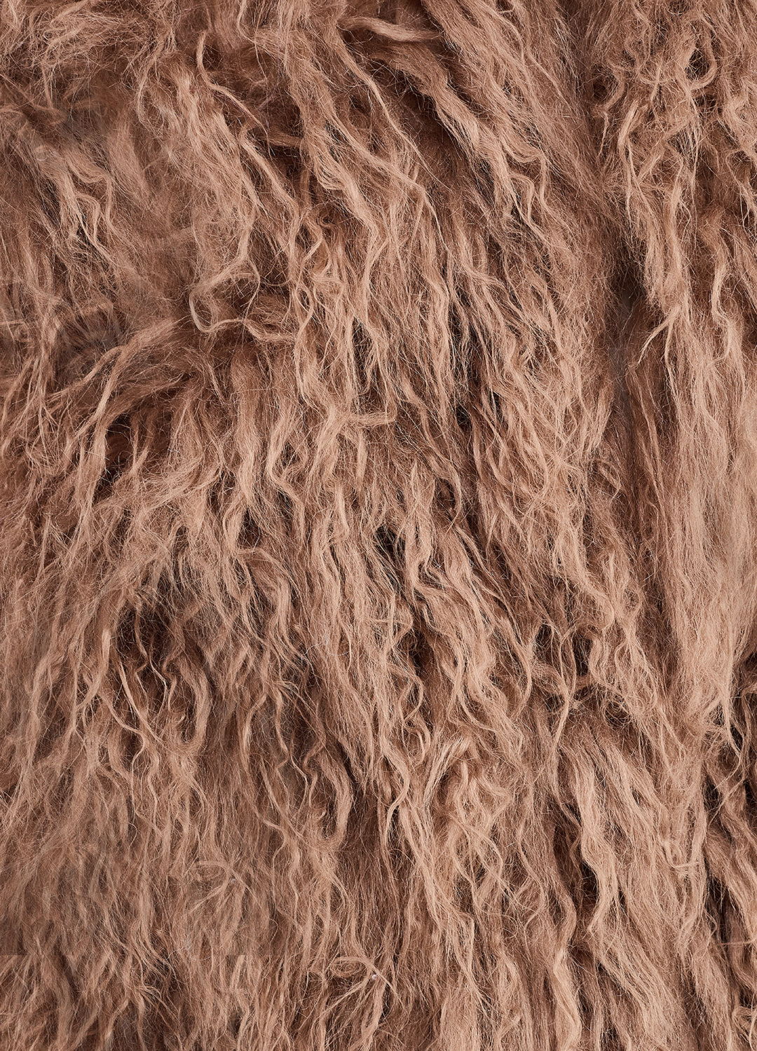 Good Fluff Faux Mongolian Jacket - Camel
