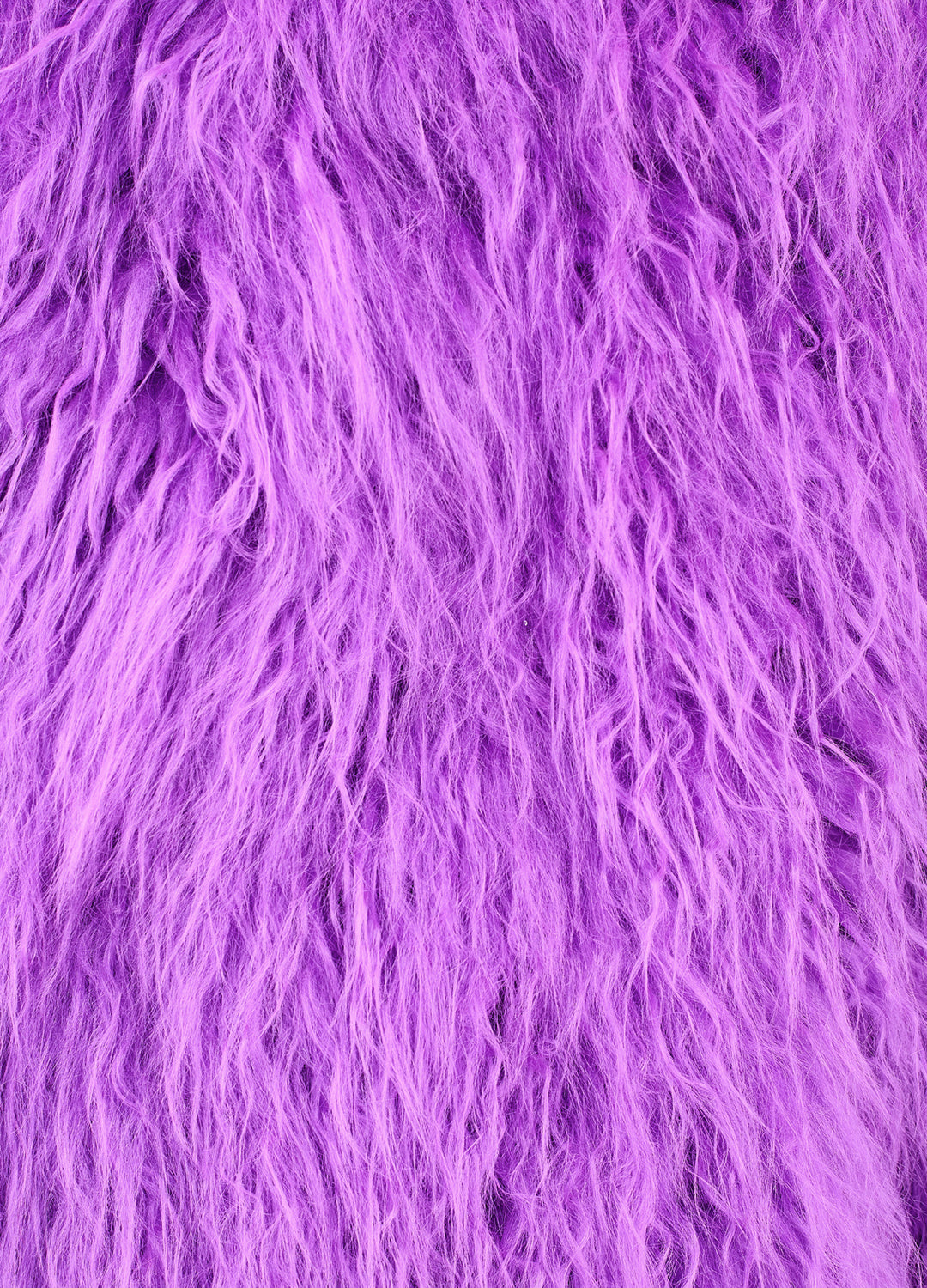 Good Fluff Faux Mongolian Jacket - Deep Purple