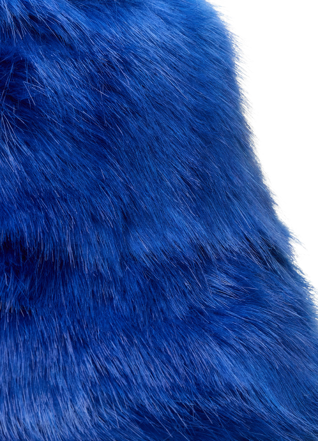 Good Fluff Faux Fur Long Fluffy Bucket Hat - Cobalt Blue