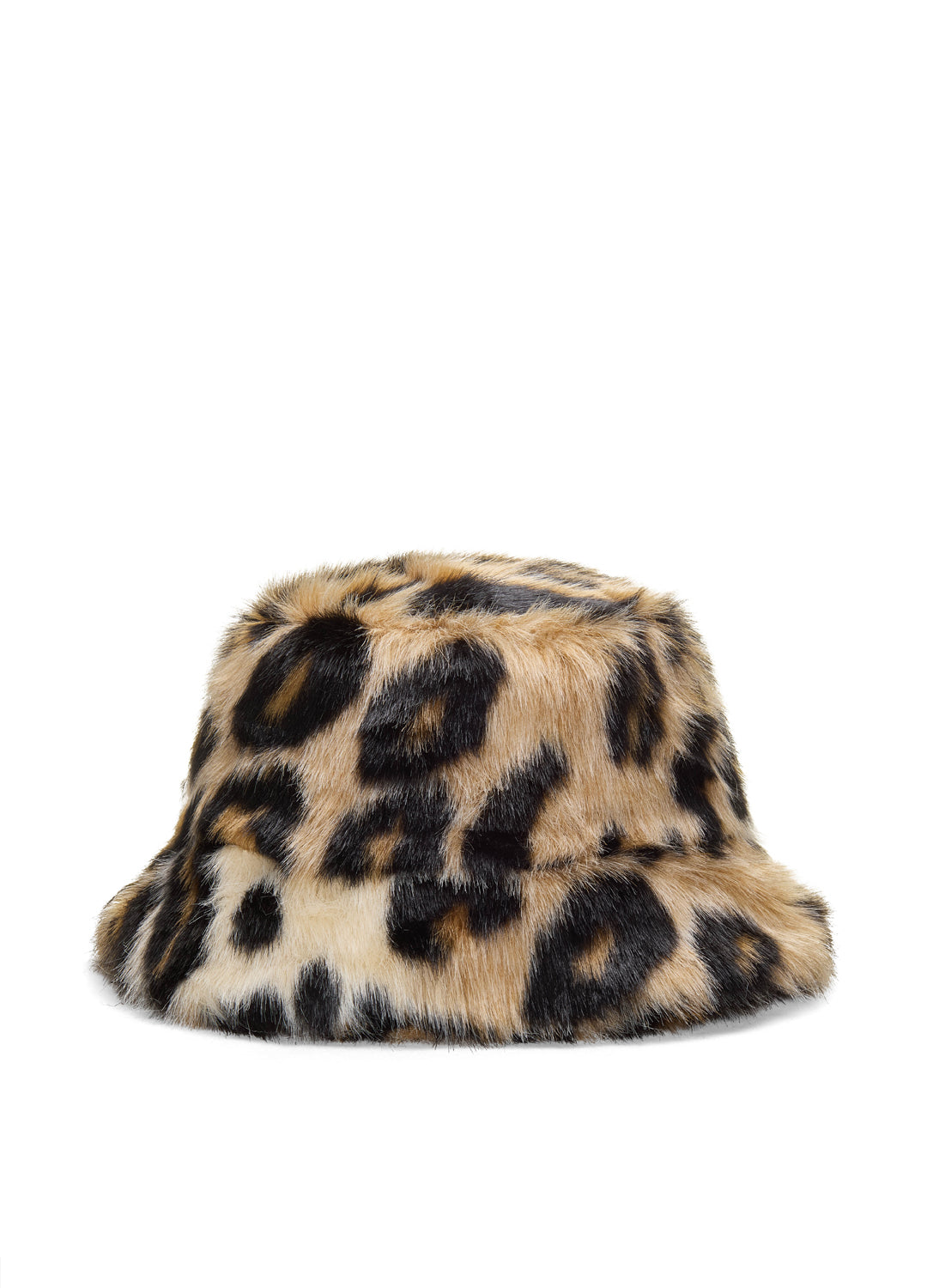 Good Fluff Faux Fur Fluffy Bucket Hat - Leopard