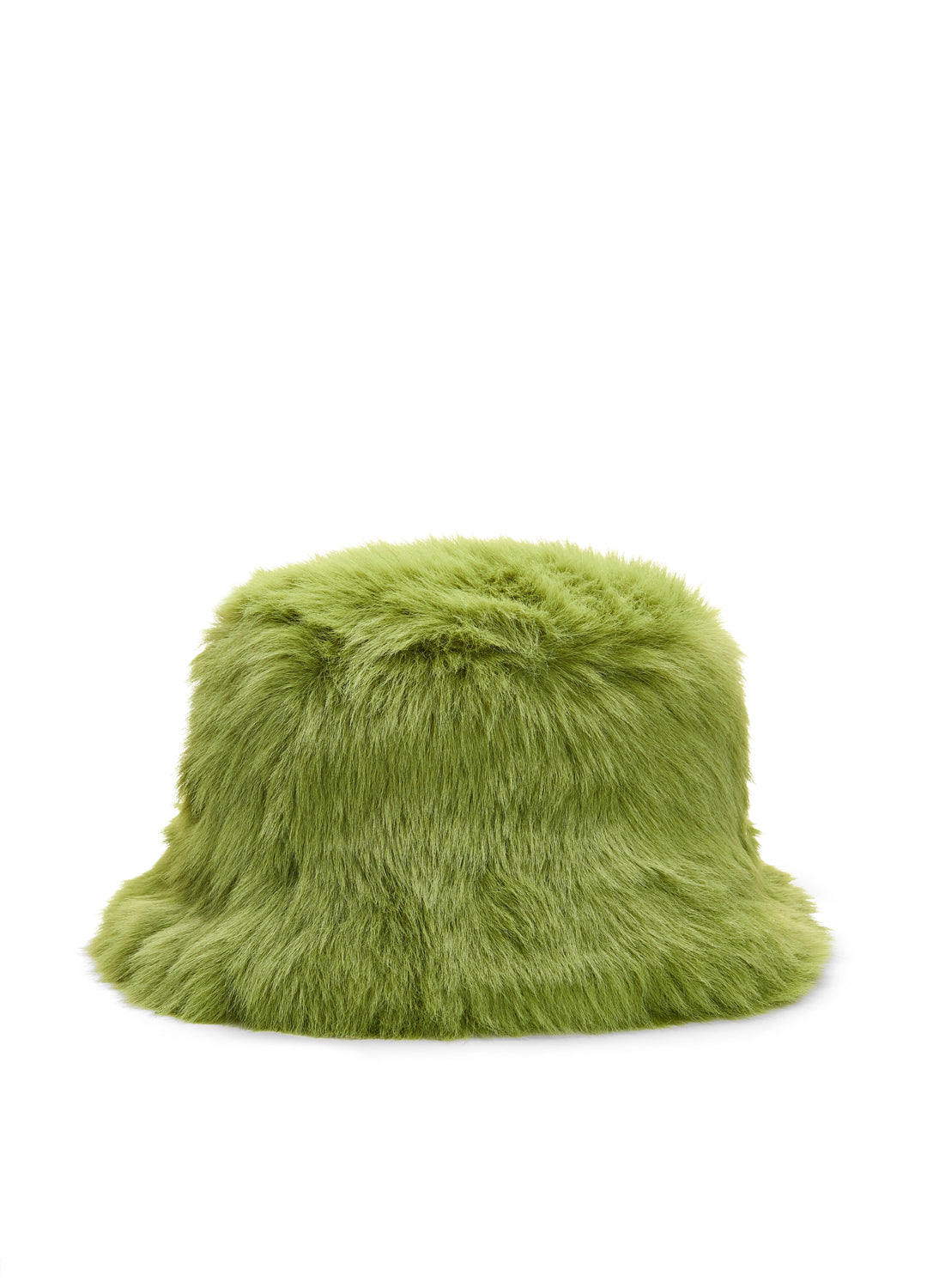 Good Fluff Faux Fur Long Fluffy Bucket Hat - Olive