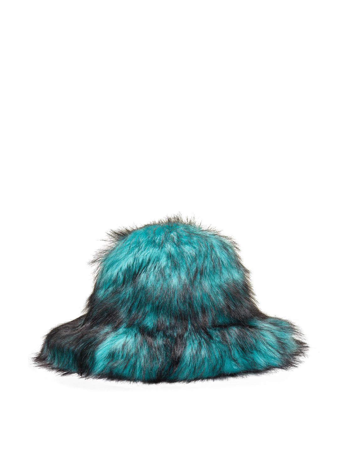 Good Fluff Faux Fur Extreme Fluffy Bucket Hat - Teal