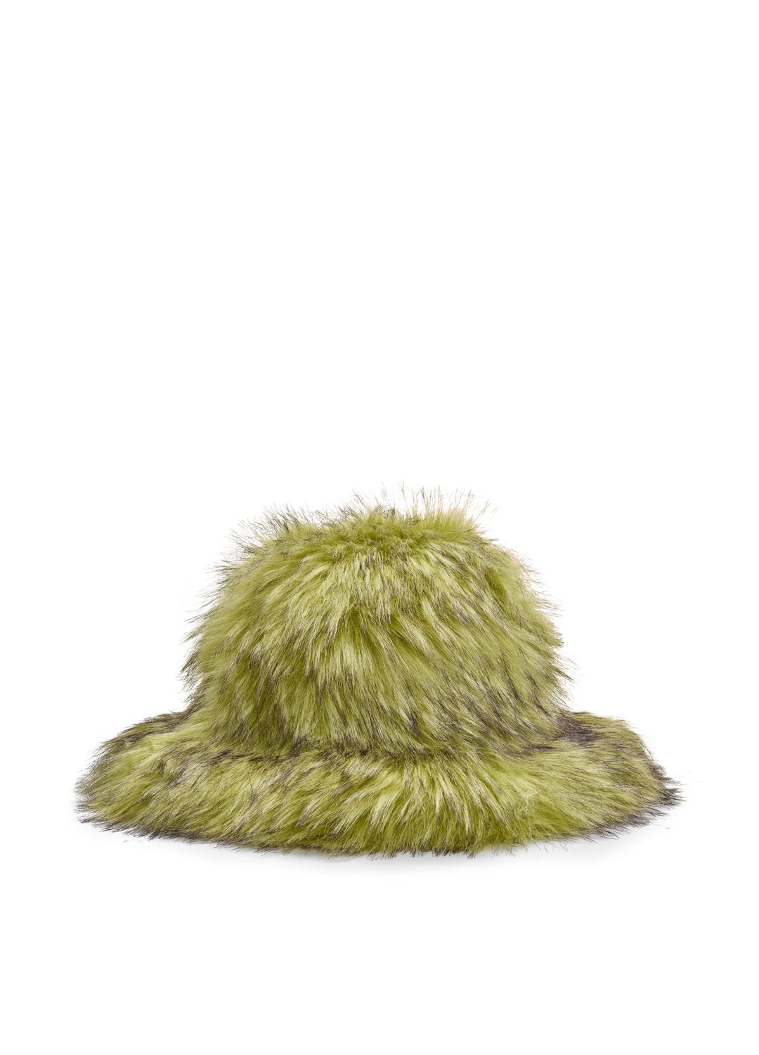 Good Fluff Faux Fur Extreme Fluffy Bucket Hat - Green