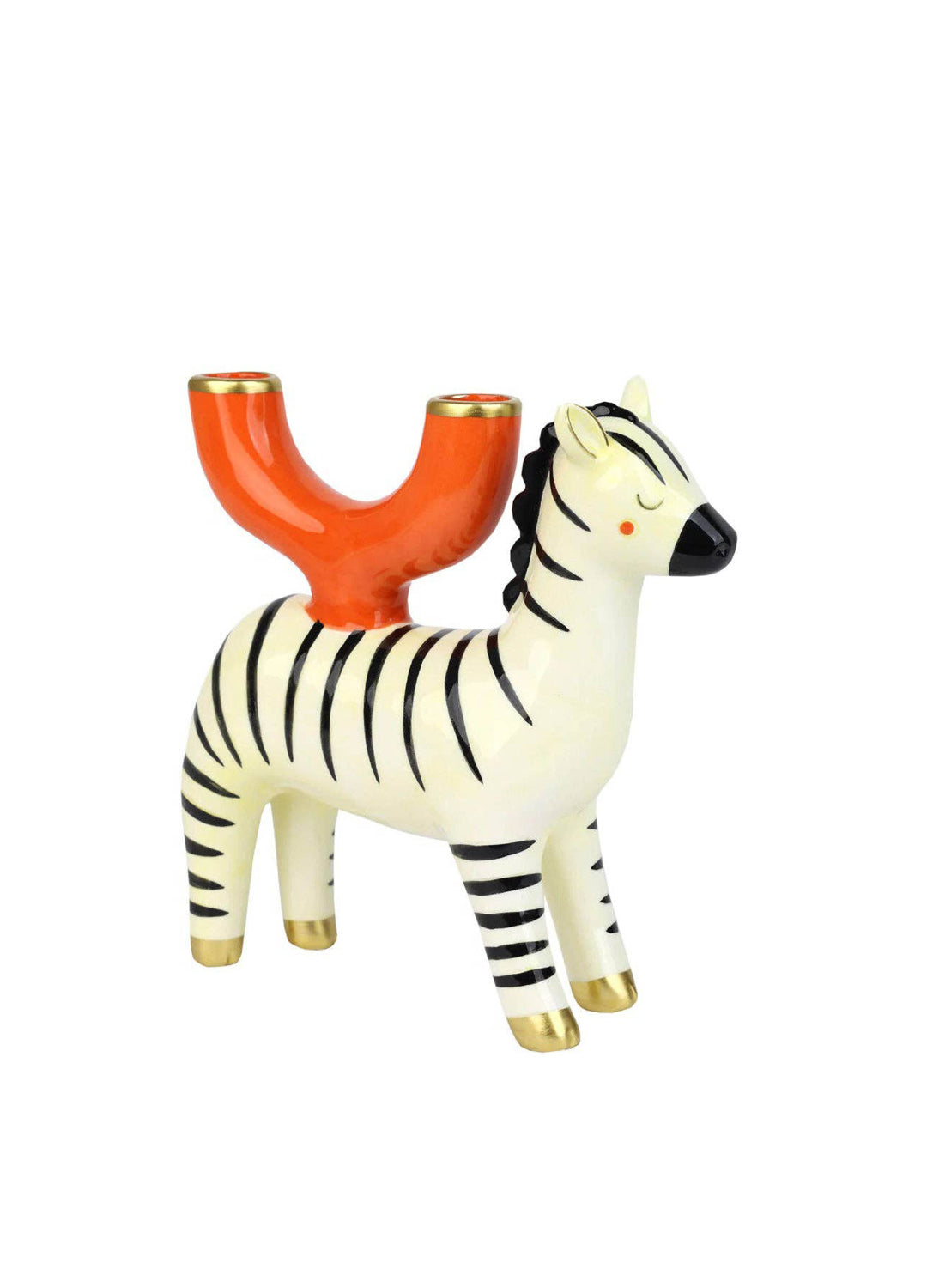 Zebra Ceramic Candle Holder