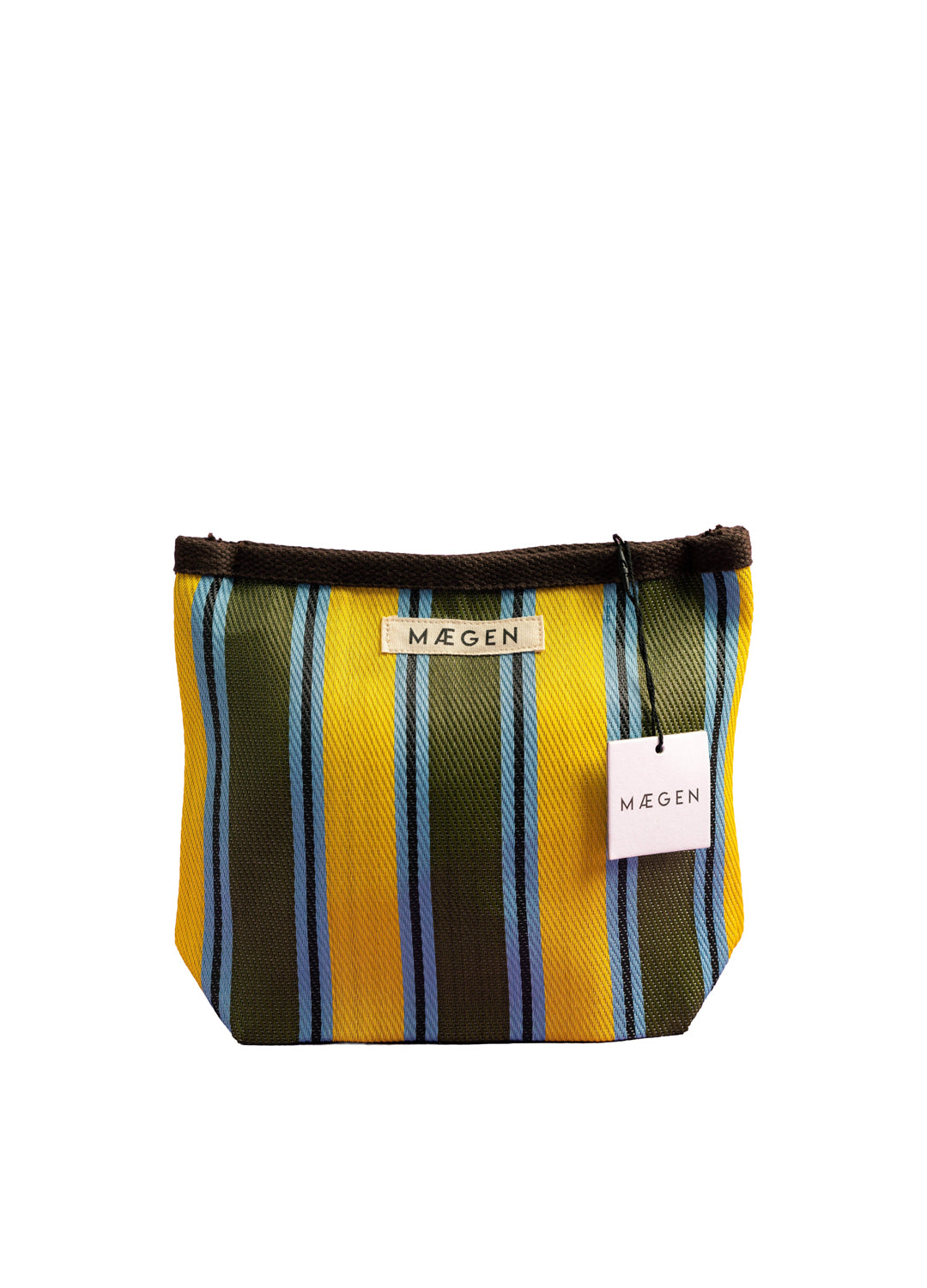 Maegen Pouch - Chocolate/ Yellow/ Olive