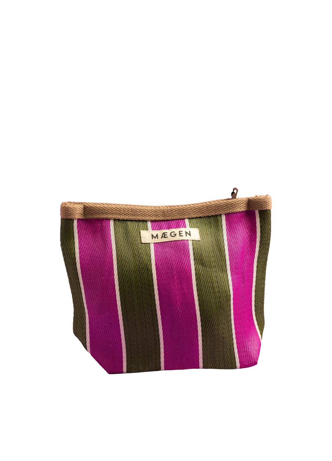 Maegen Pouch -  Brown/ Olive/ Pink