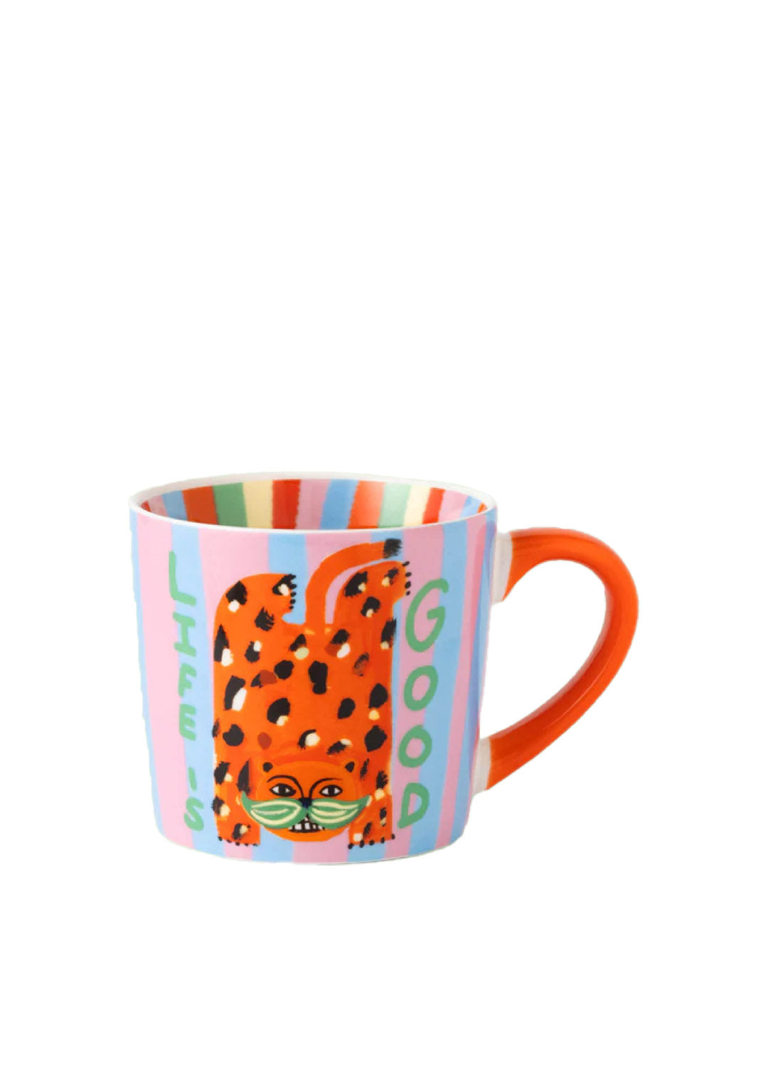 Eleanor Bowmer Mug - Life is Good Leopard