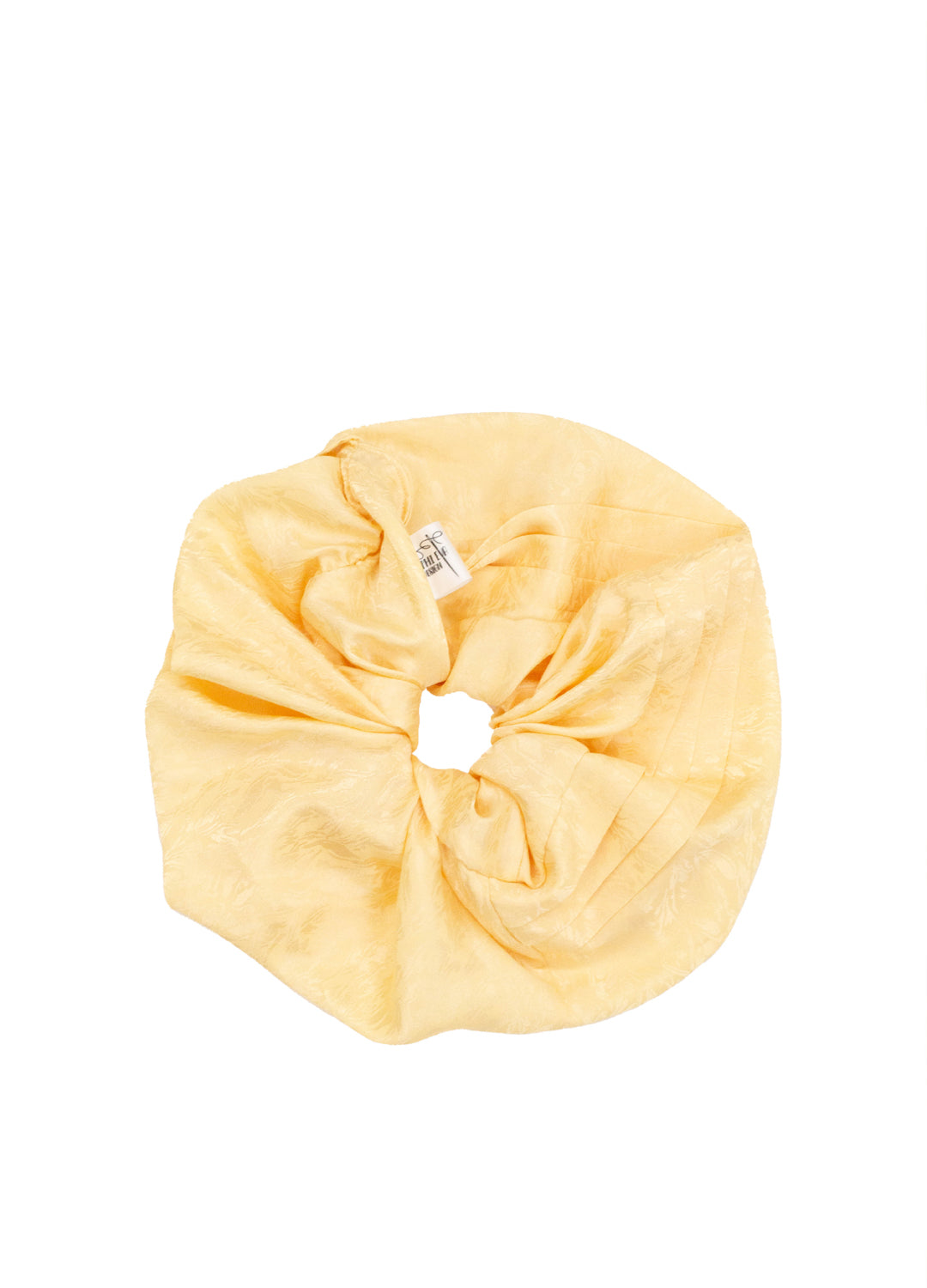 Delphi Eva Reworked Vintage Scrunchie - Pale Yellow