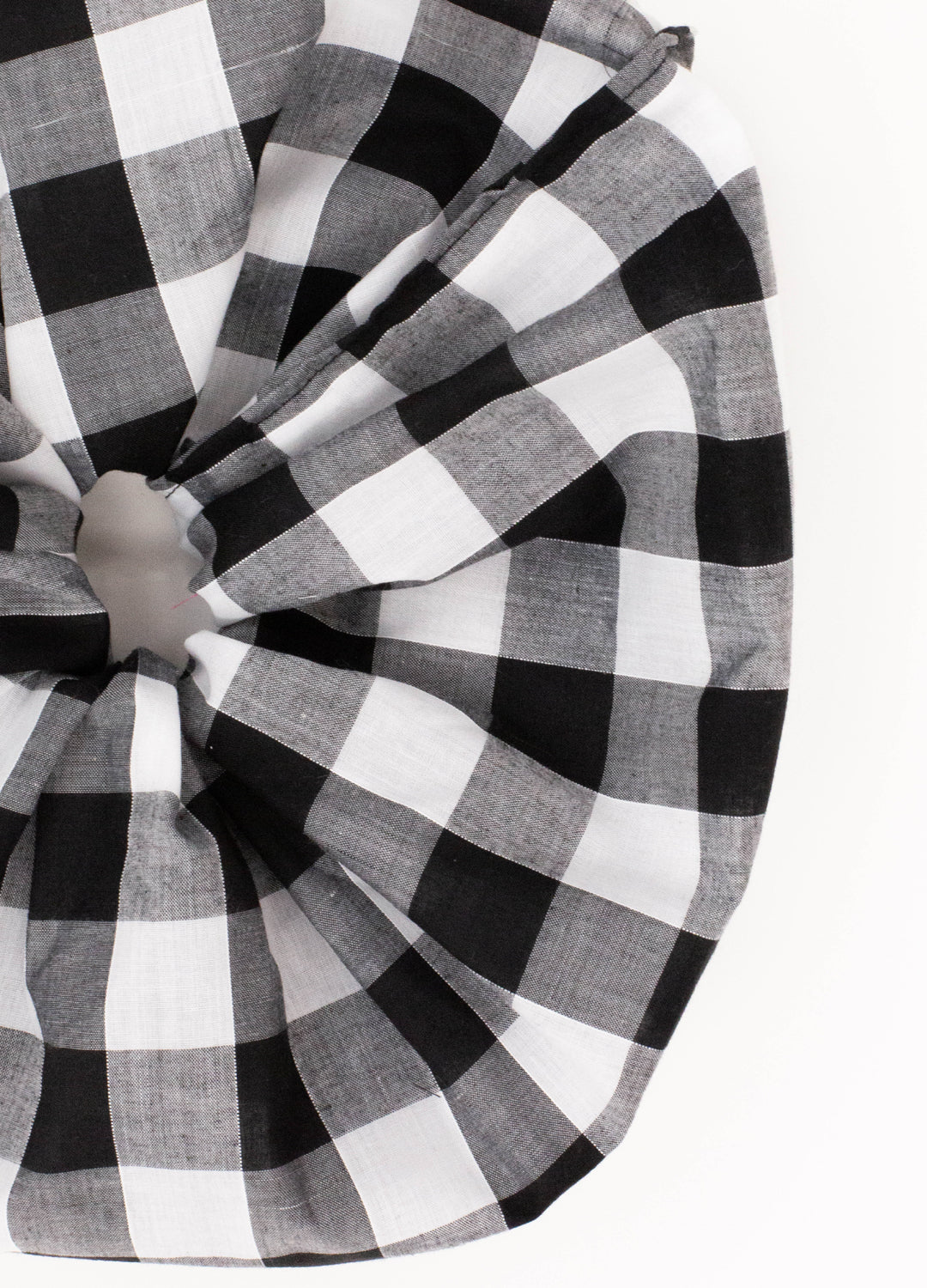 Delphi Eva Gingham Scrunchie - Black & White