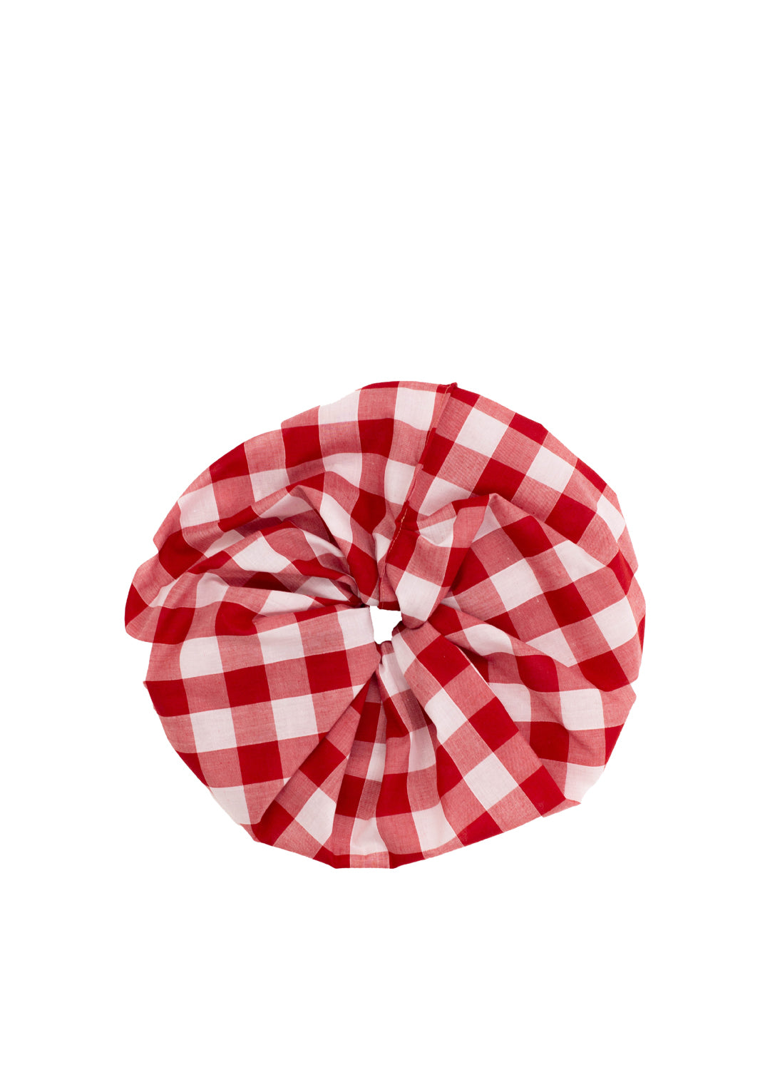 Delphi Eva Gingham Scrunchie - Red & White