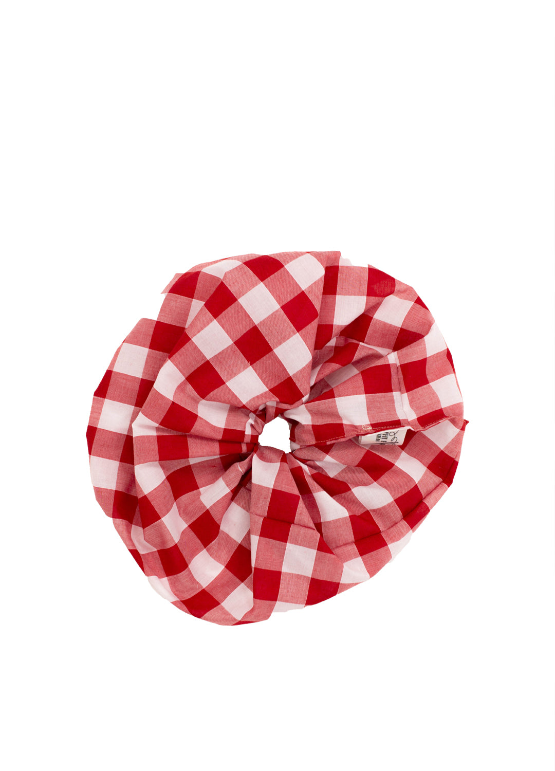 Delphi Eva Gingham Scrunchie - Red & White