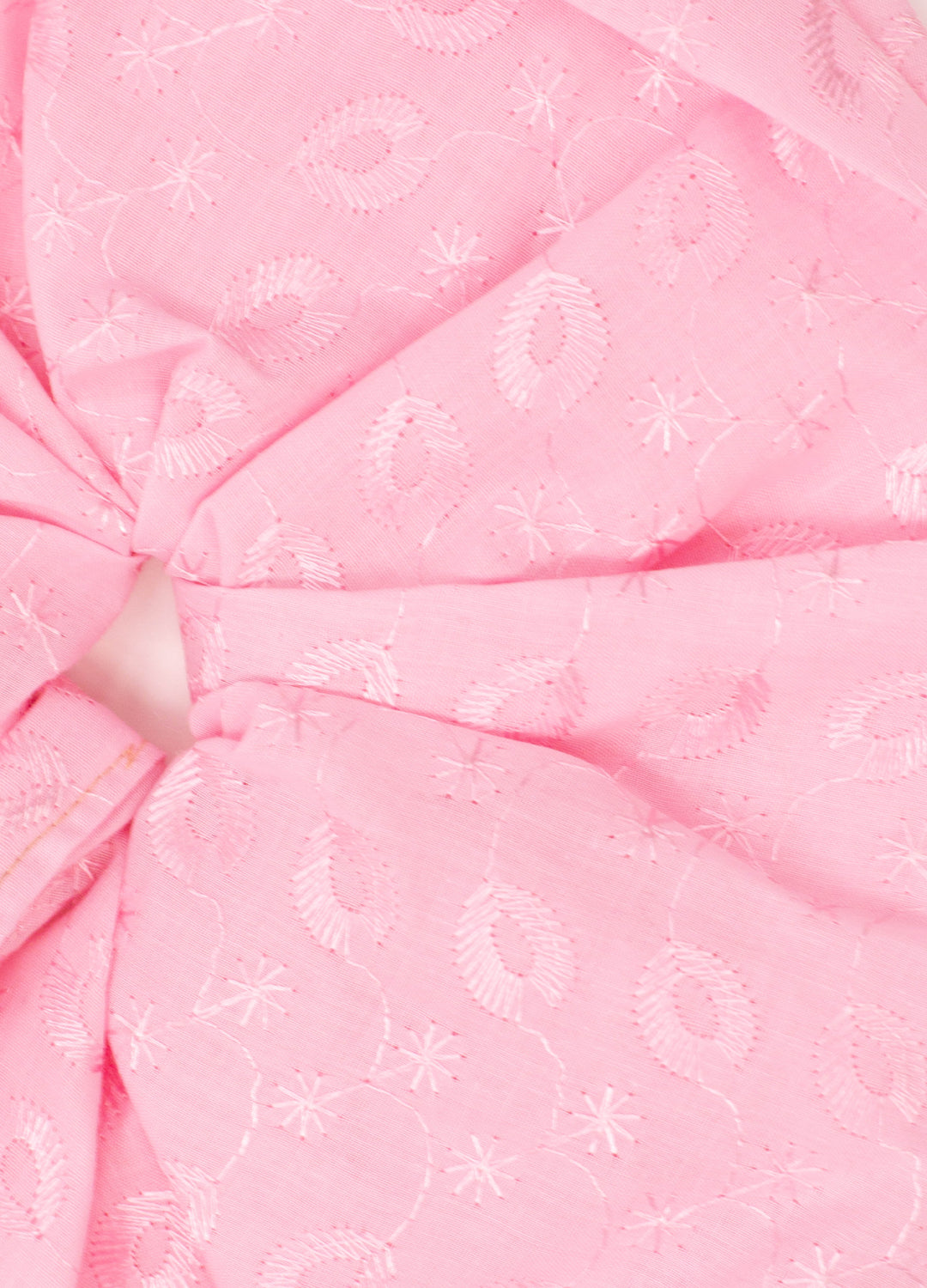 Delphi Eva Reworked Vintage Scrunchie - Candy Pink
