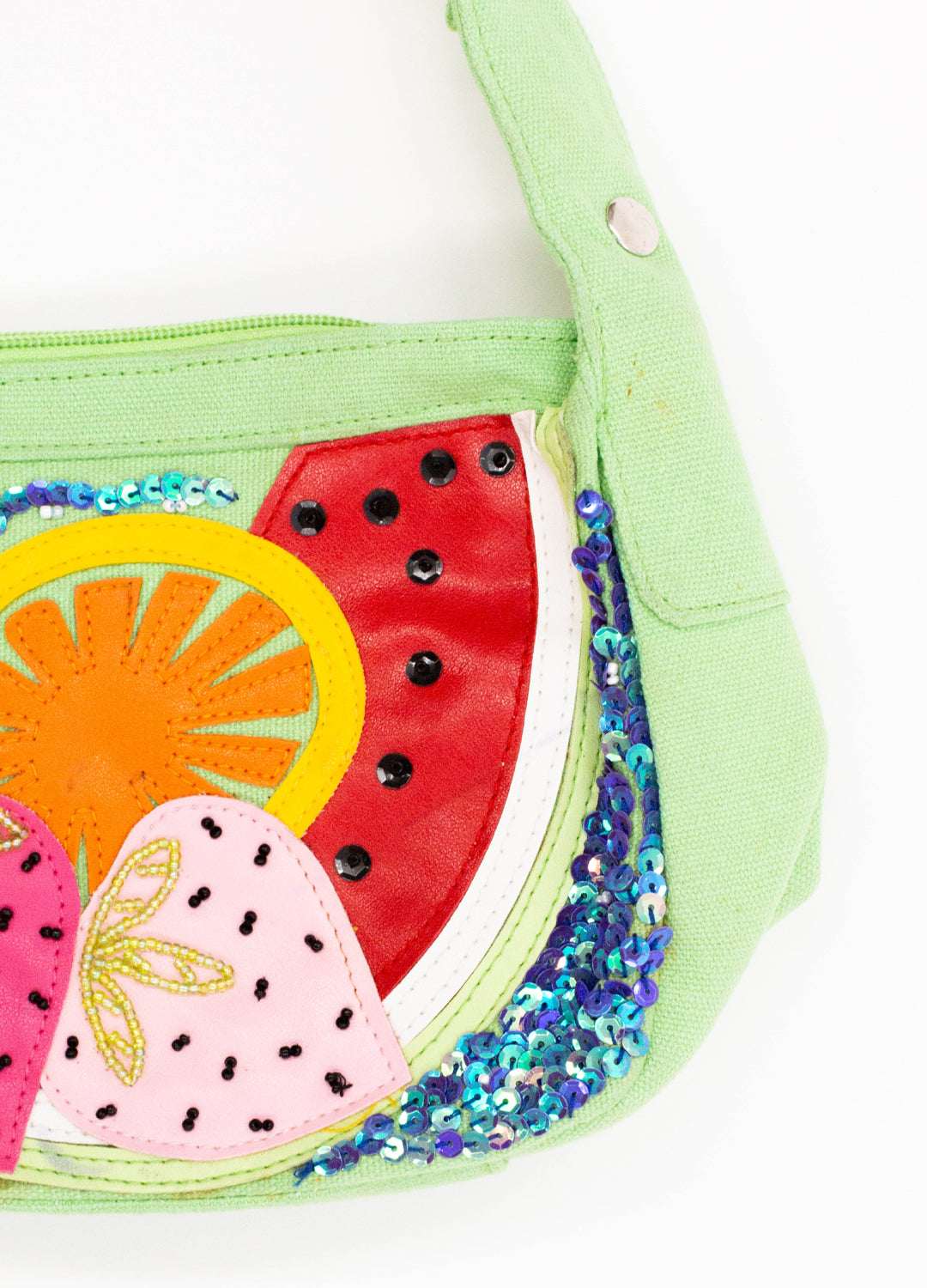 Vintage Sequin Fruit Bag